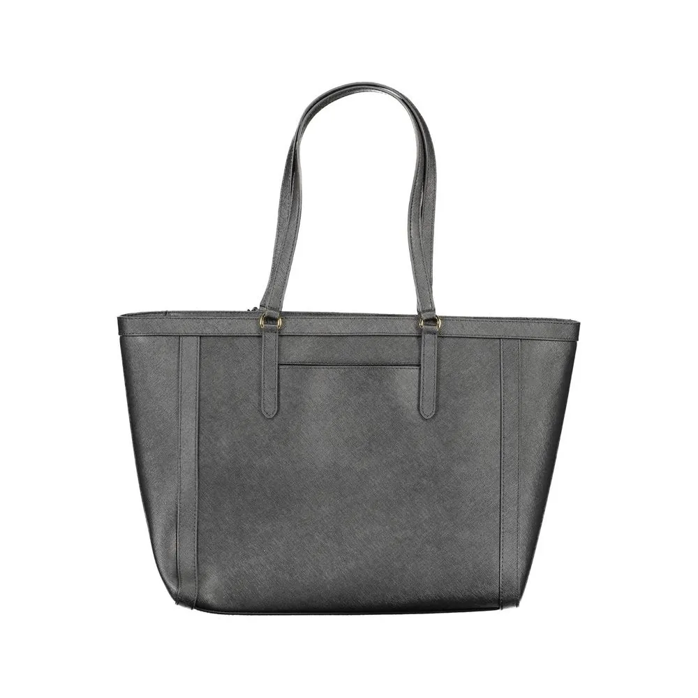 Black Leather Handbag sold by Louxly product image thumbnail 2