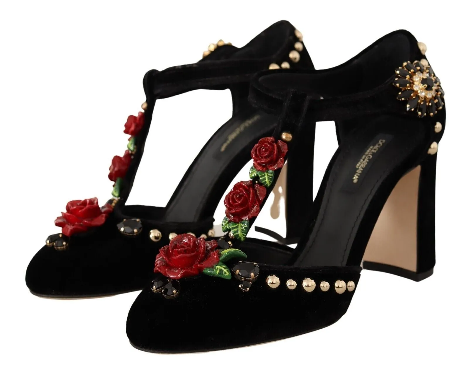 Elegant Velvet T-Strap Mary Jane Pumps sold by Louxly product image thumbnail 3
