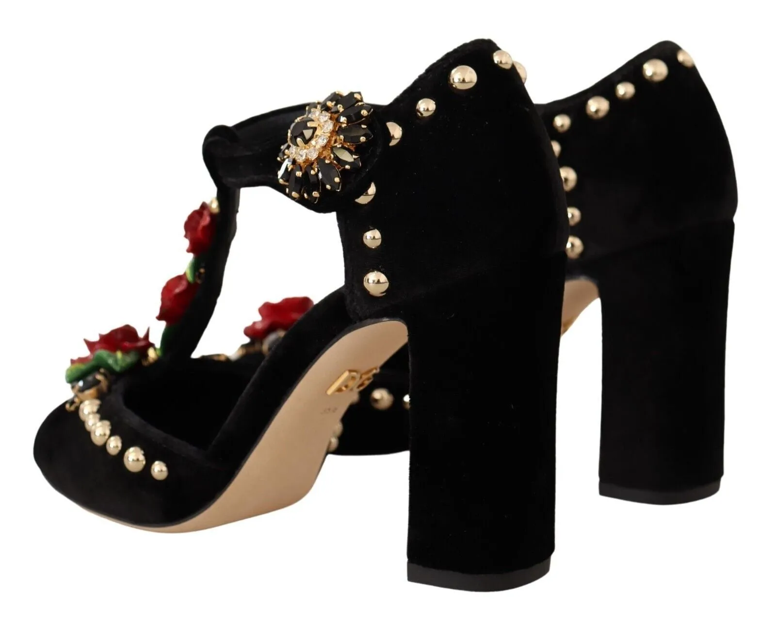 Elegant Velvet T-Strap Mary Jane Pumps sold by Louxly product image thumbnail 4