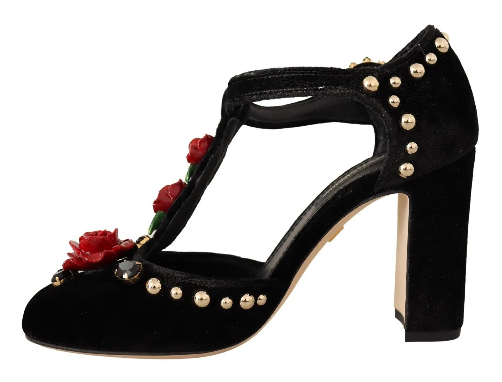 Elegant Velvet T-Strap Mary Jane Pumps sold by Louxly product image thumbnail 5