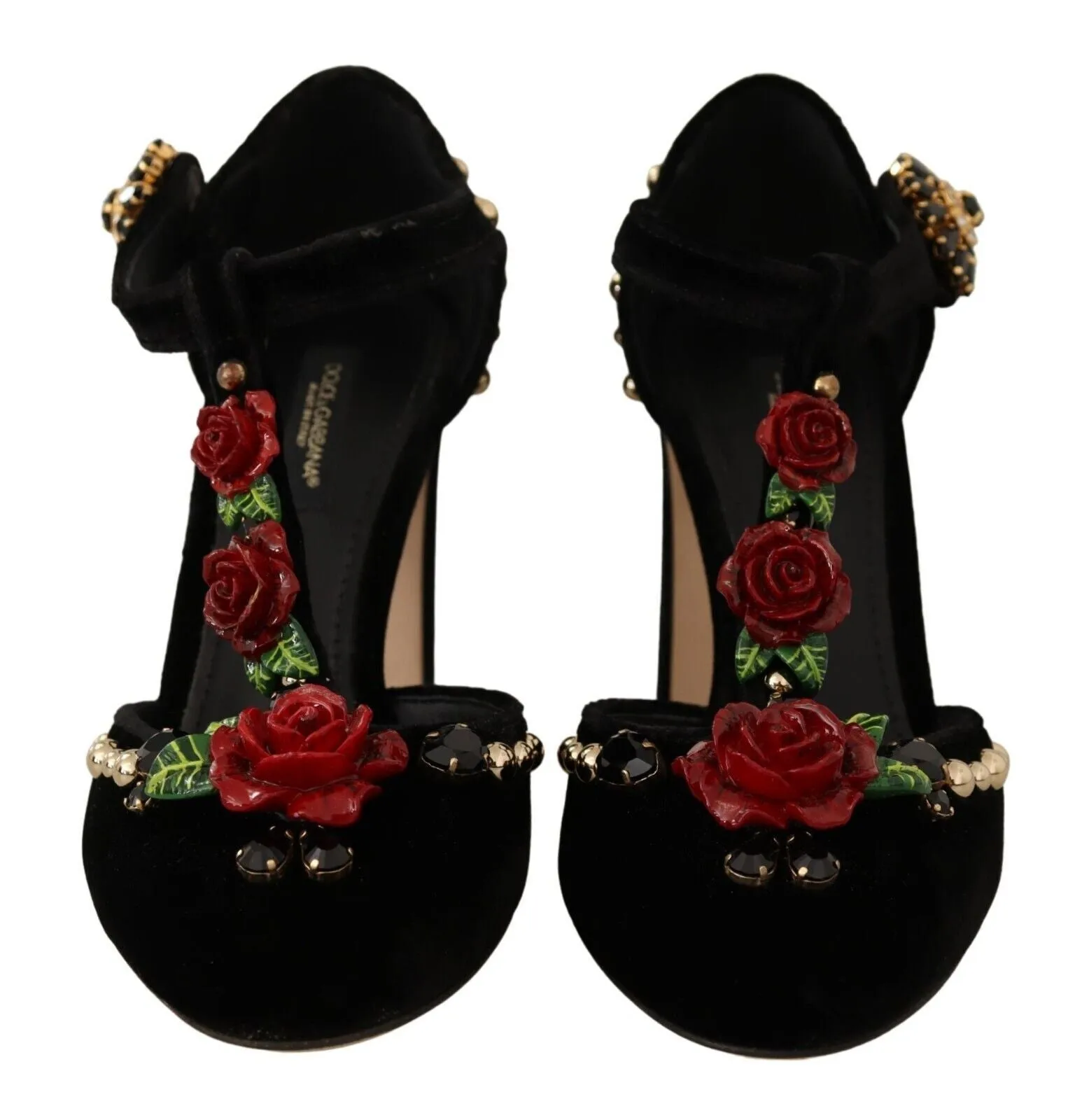 Elegant Velvet T-Strap Mary Jane Pumps sold by Louxly product image thumbnail 2