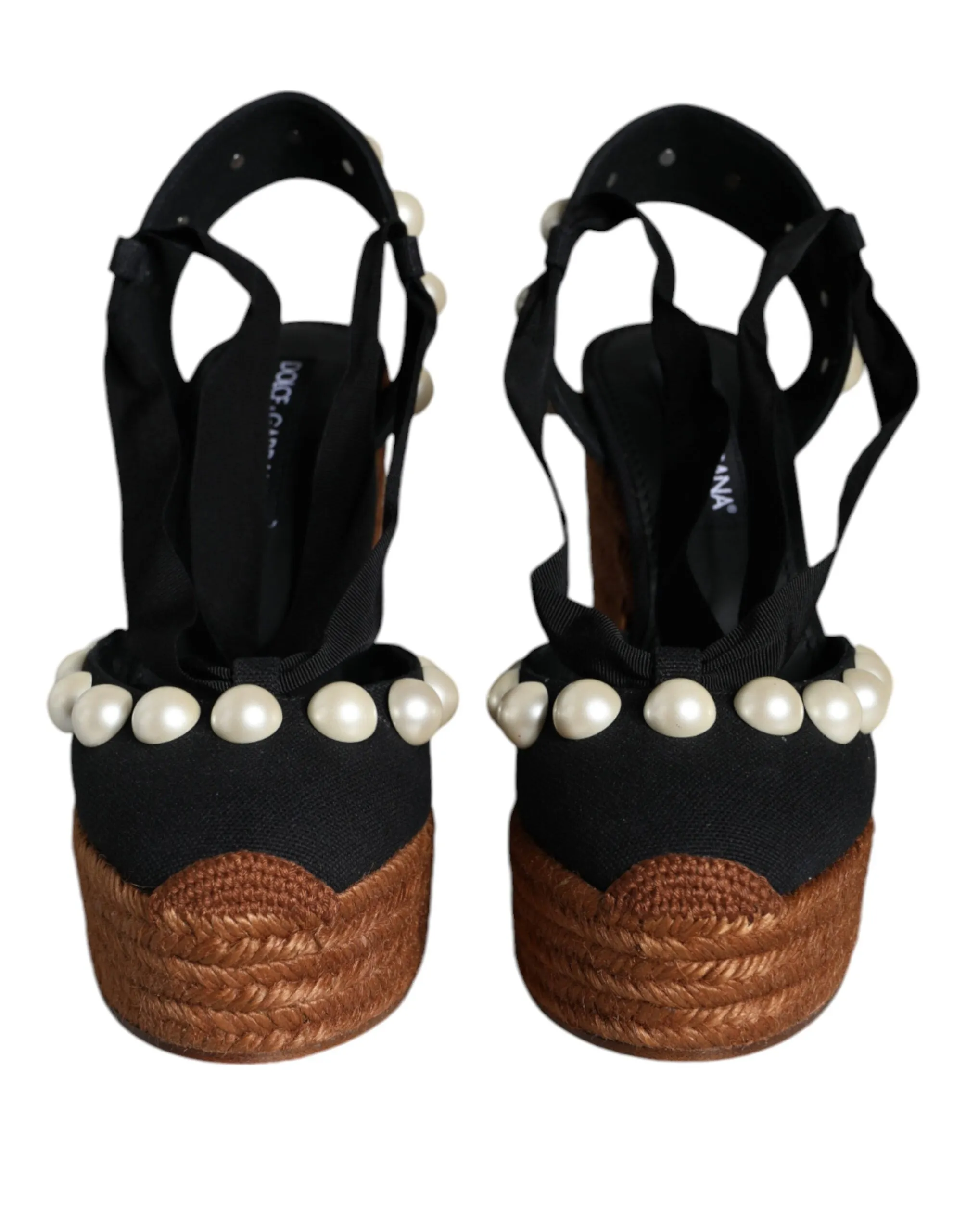 Black Pearl Wedge Heels Sandals Shoes sold by Louxly product image thumbnail 2