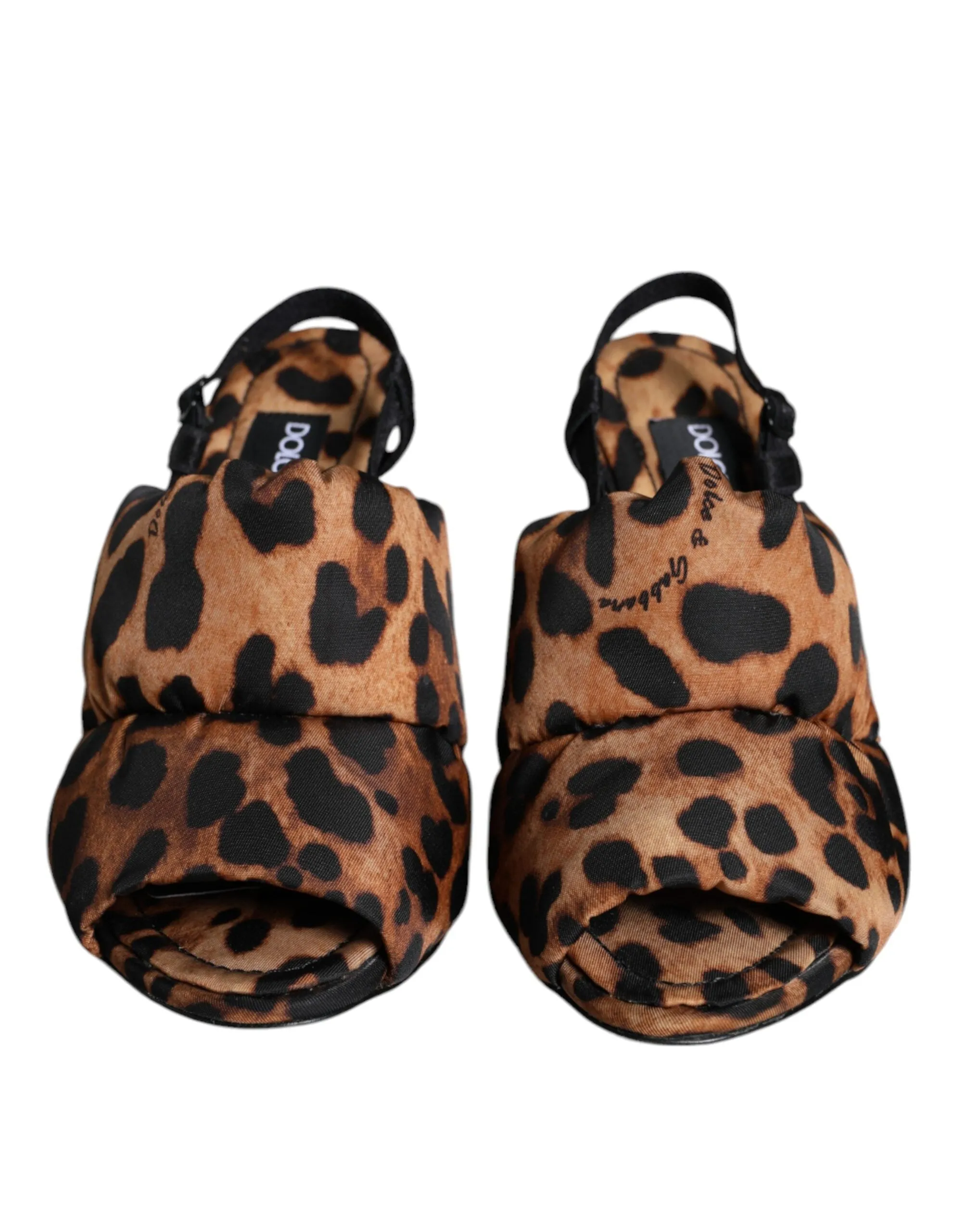 Brown Leopard Keira Slingback Sandals Shoes sold by Louxly product image thumbnail 2