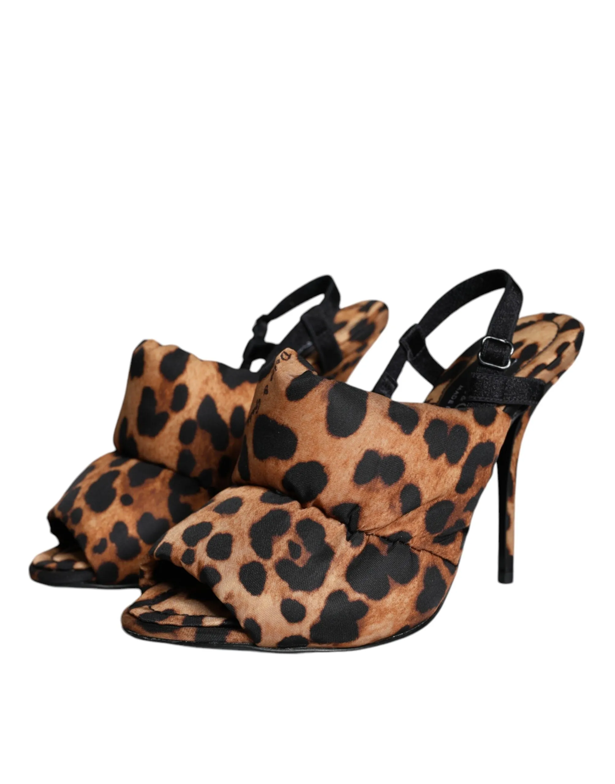 Brown Leopard Keira Slingback Sandals Shoes sold by Louxly product image thumbnail 3