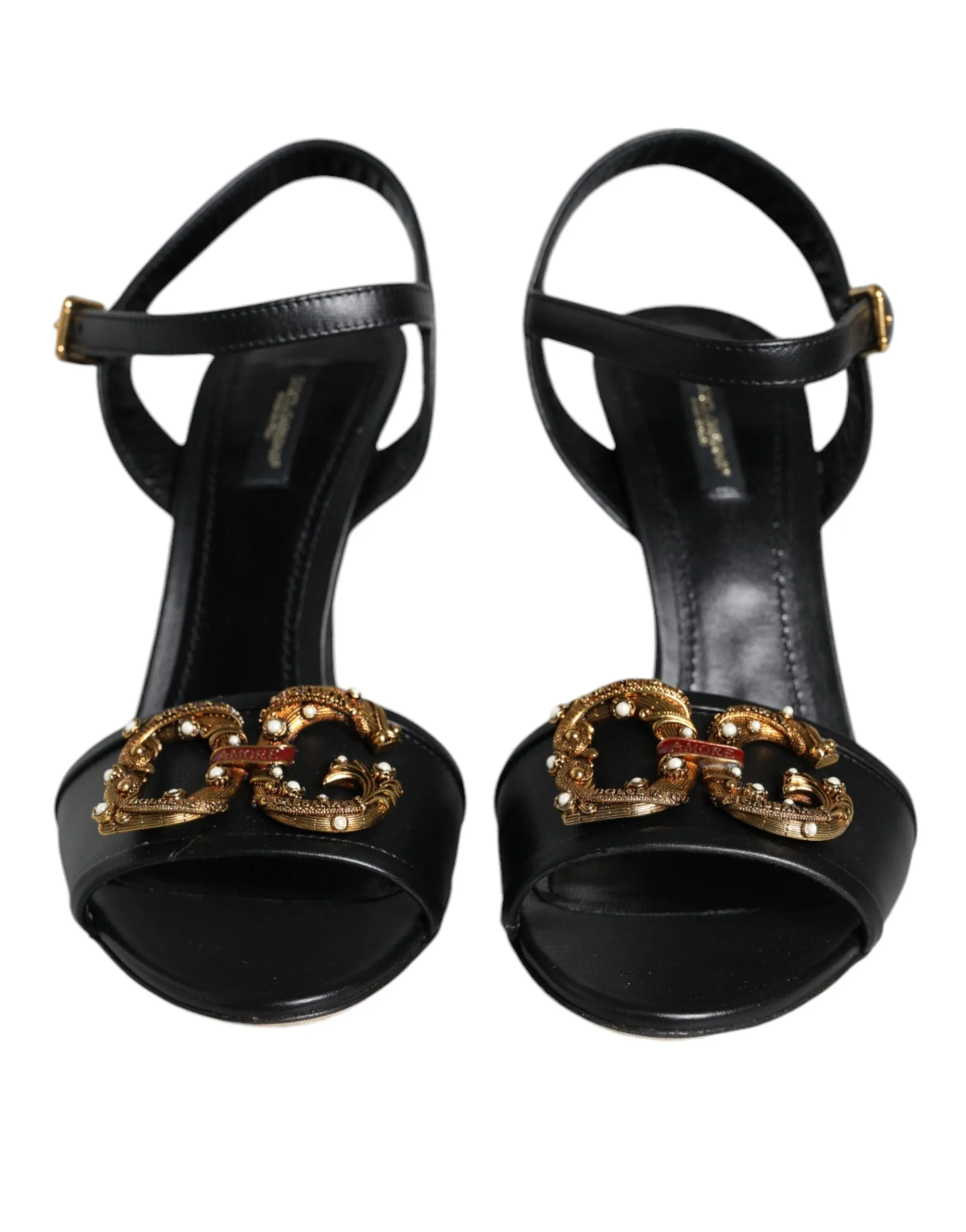 Black DG Amore Leather Keira Sandals Shoes sold by Louxly product image thumbnail 2