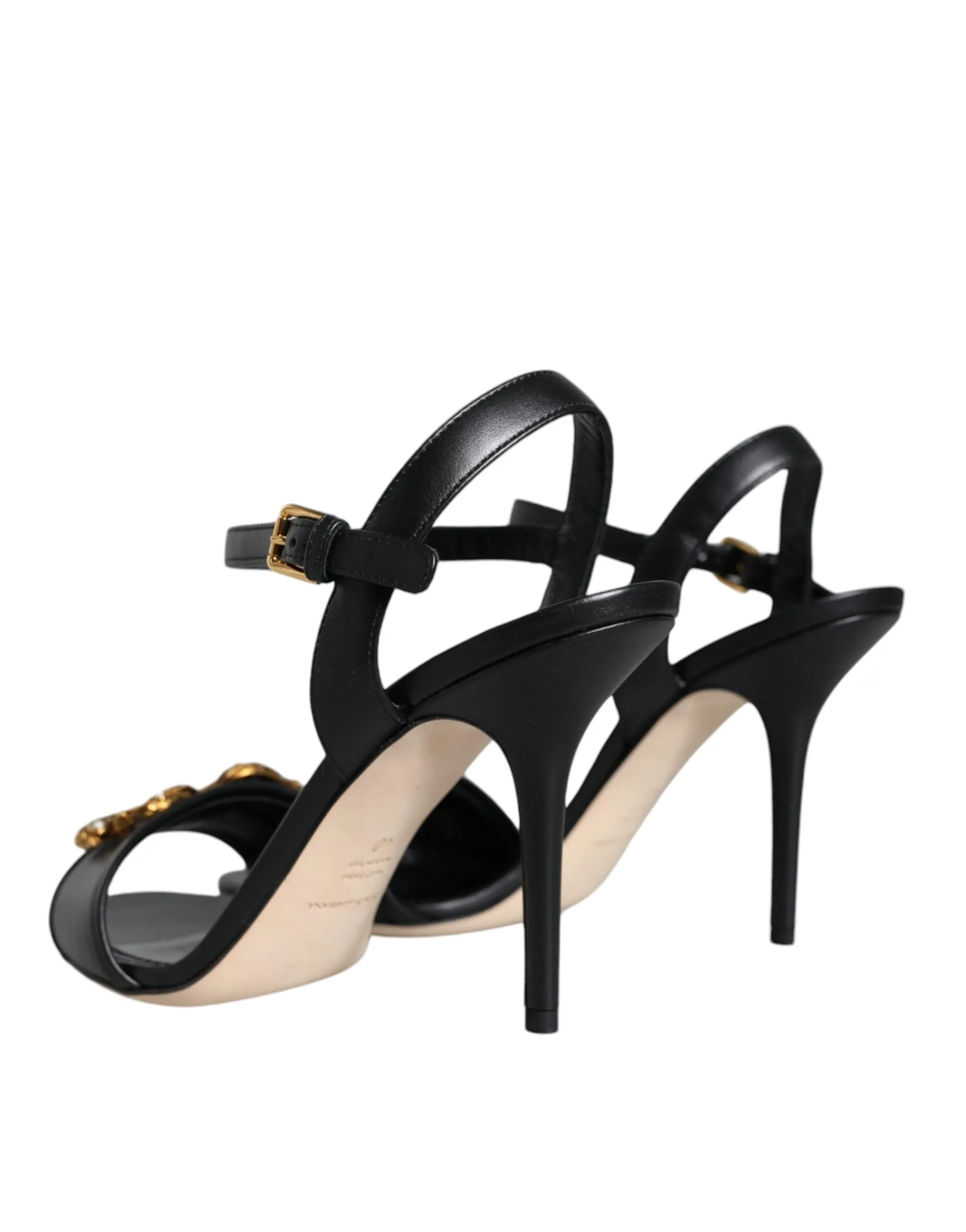Black DG Amore Leather Keira Sandals Shoes sold by Louxly product image thumbnail 4