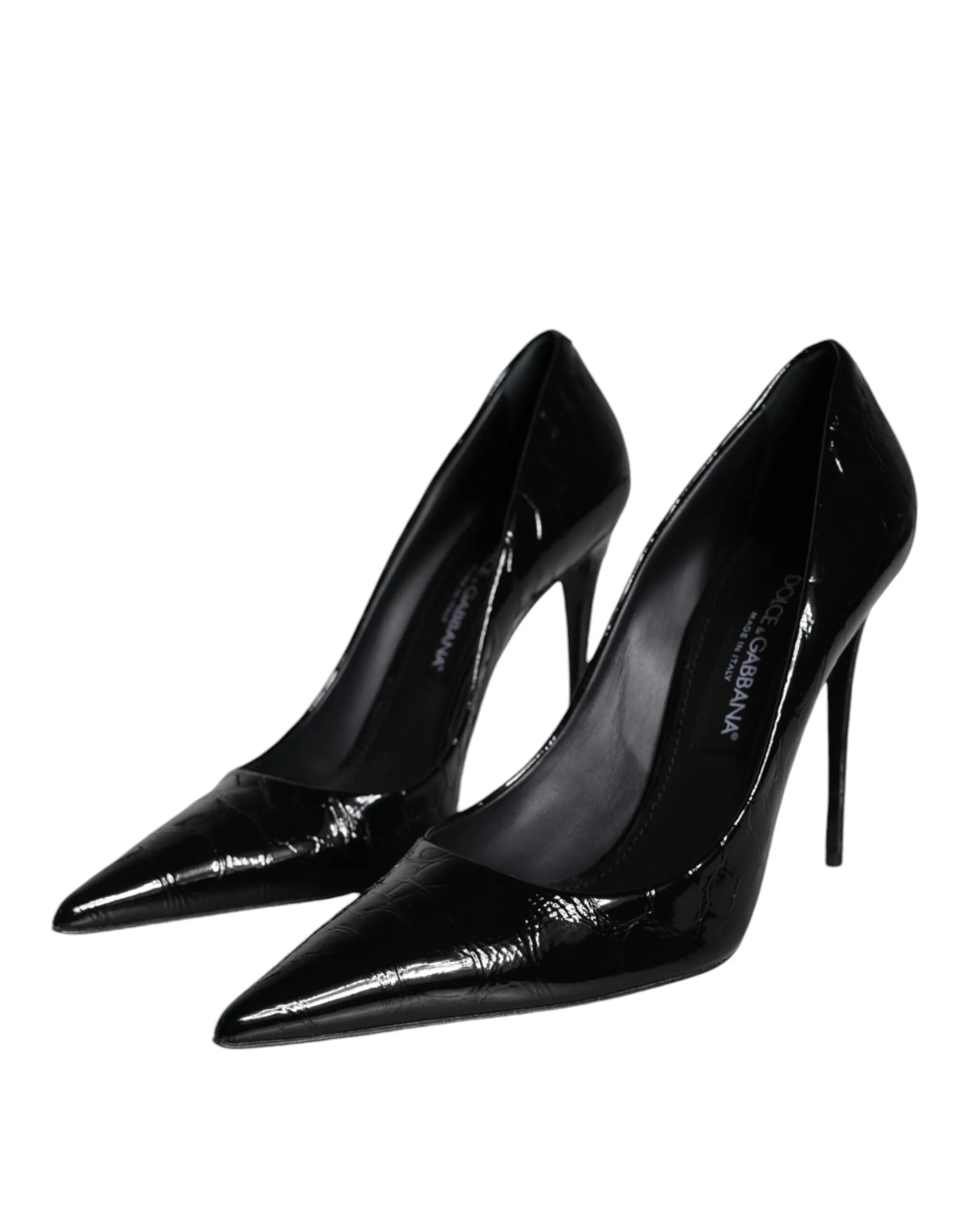 Black Patent Leather High Heels Pumps Shoes sold by Louxly product image thumbnail 3