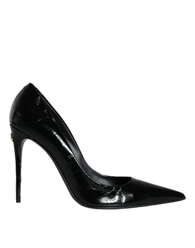 Black Patent Leather High Heels Pumps Shoes sold by Louxly