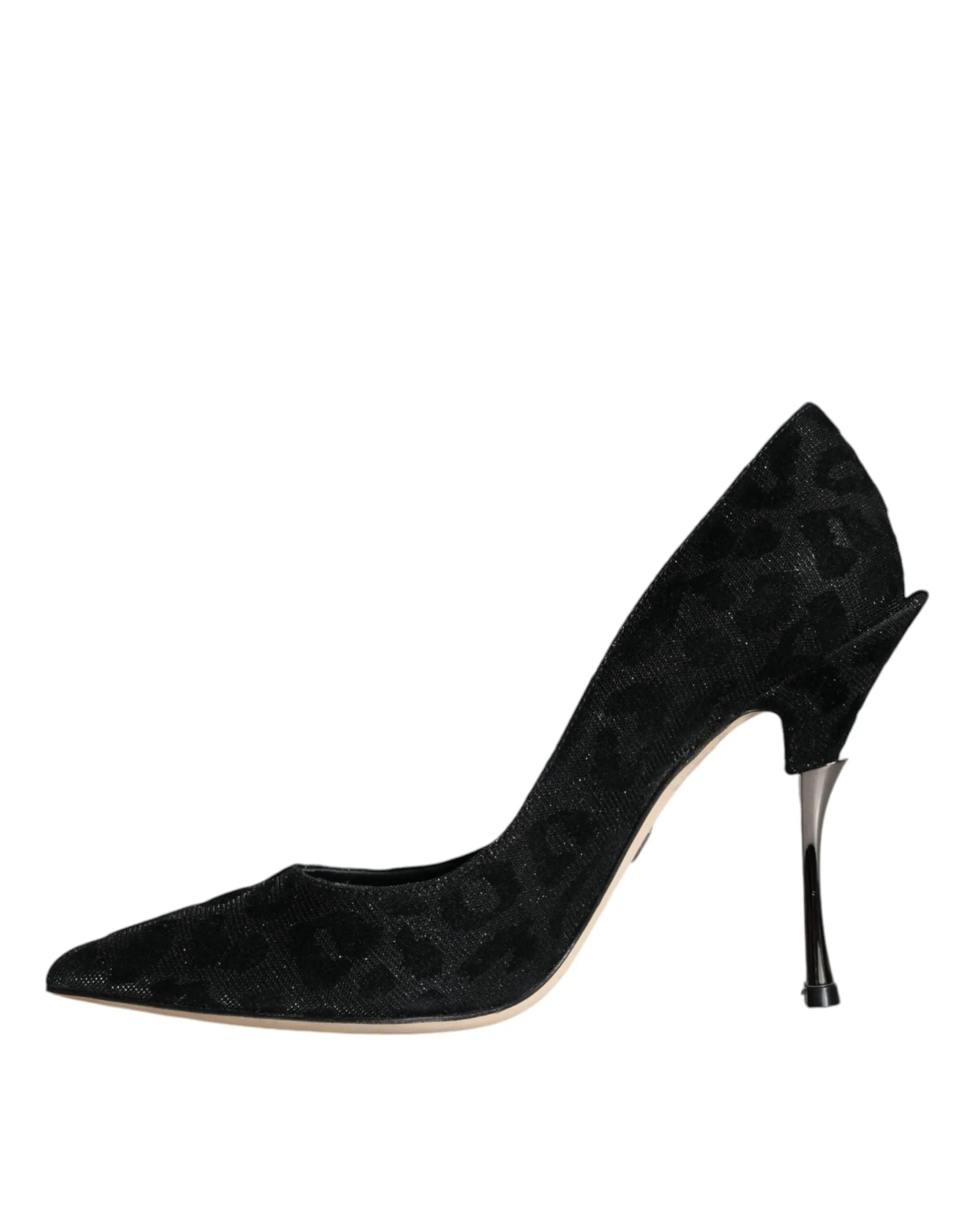 Black Leopard Lurex High Heels Pumps Shoes sold by Louxly product image thumbnail 5