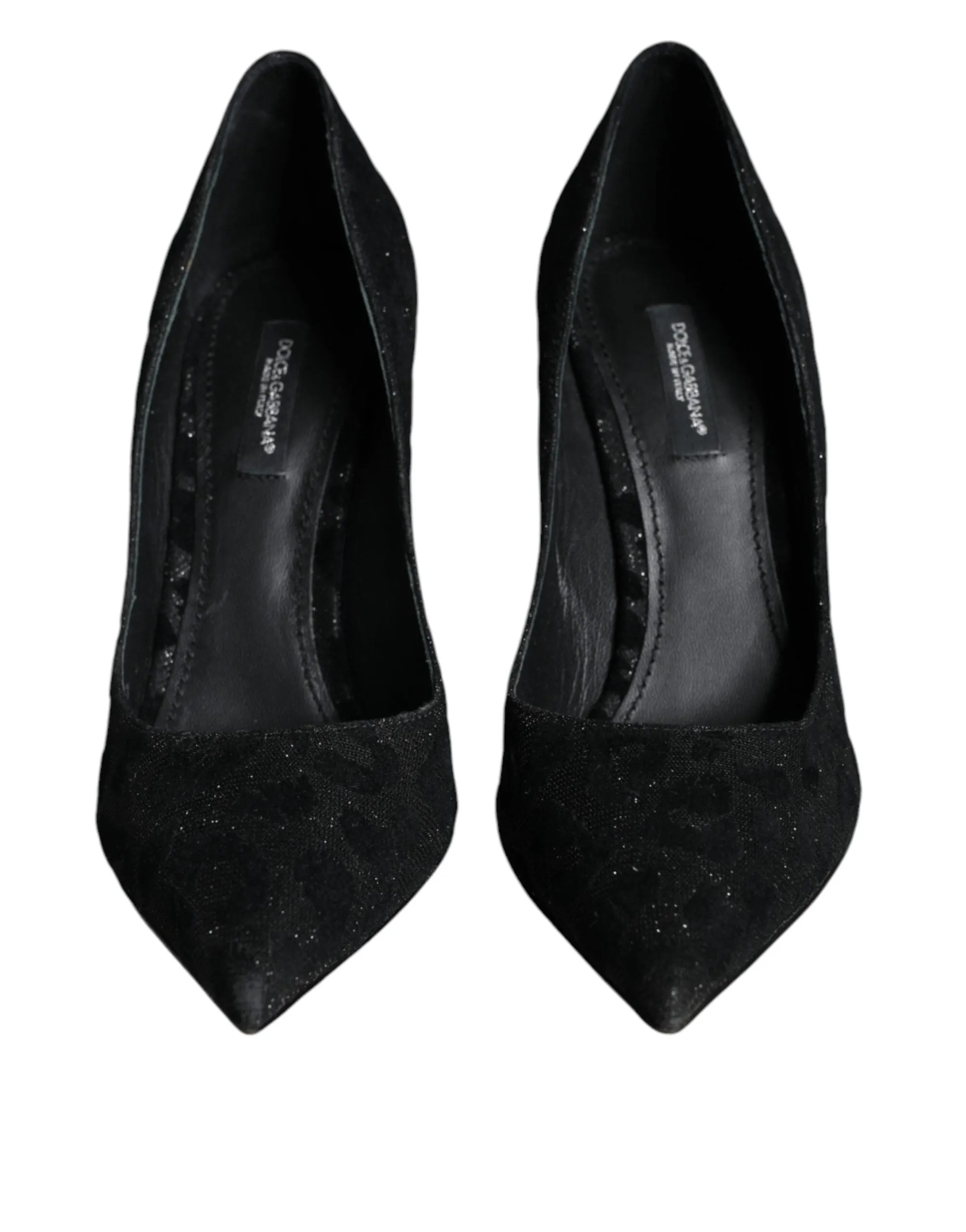 Black Leopard Lurex High Heels Pumps Shoes sold by Louxly product image thumbnail 2