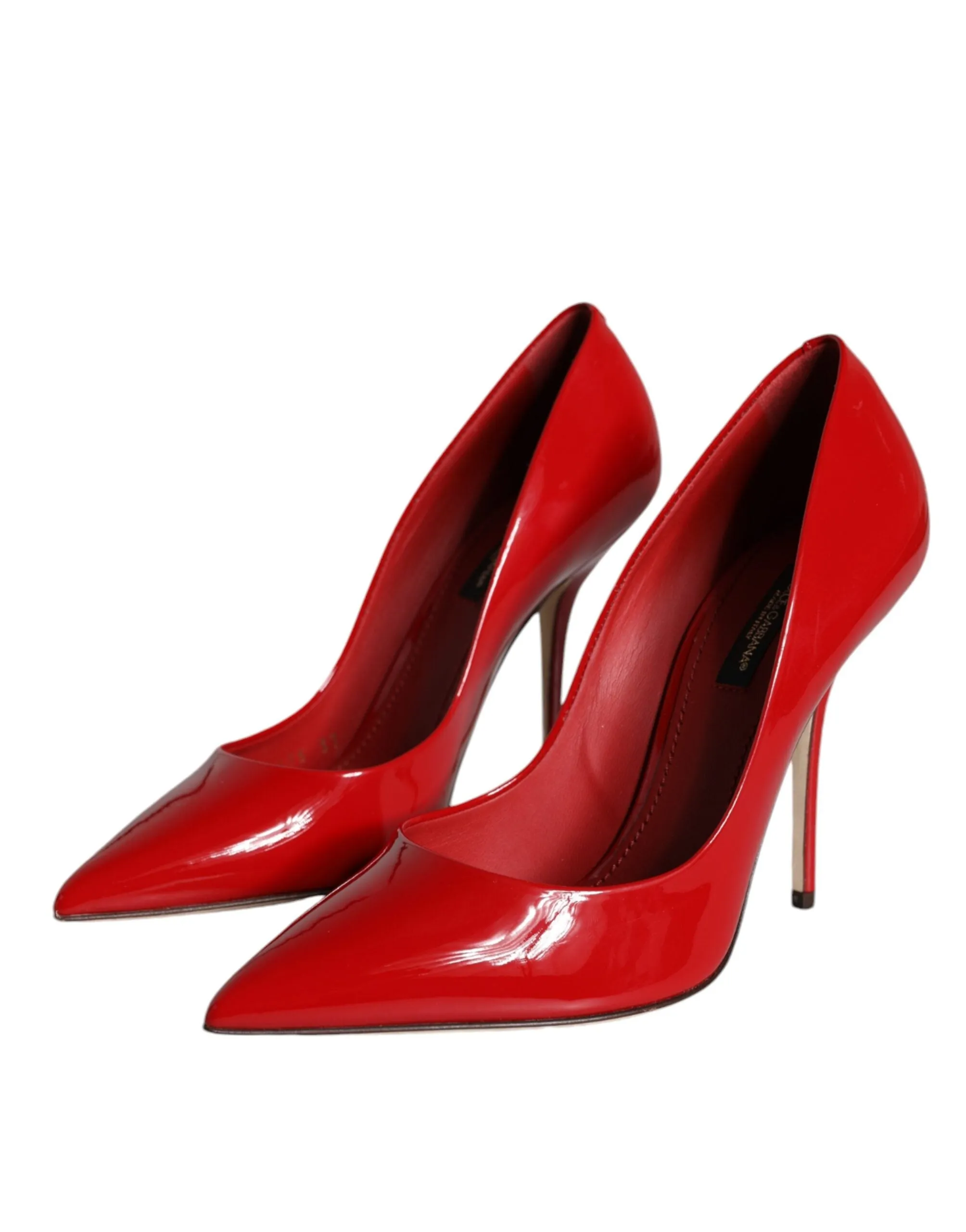 Red Patent Leather High Heels Pumps Shoes sold by Louxly product image thumbnail 3