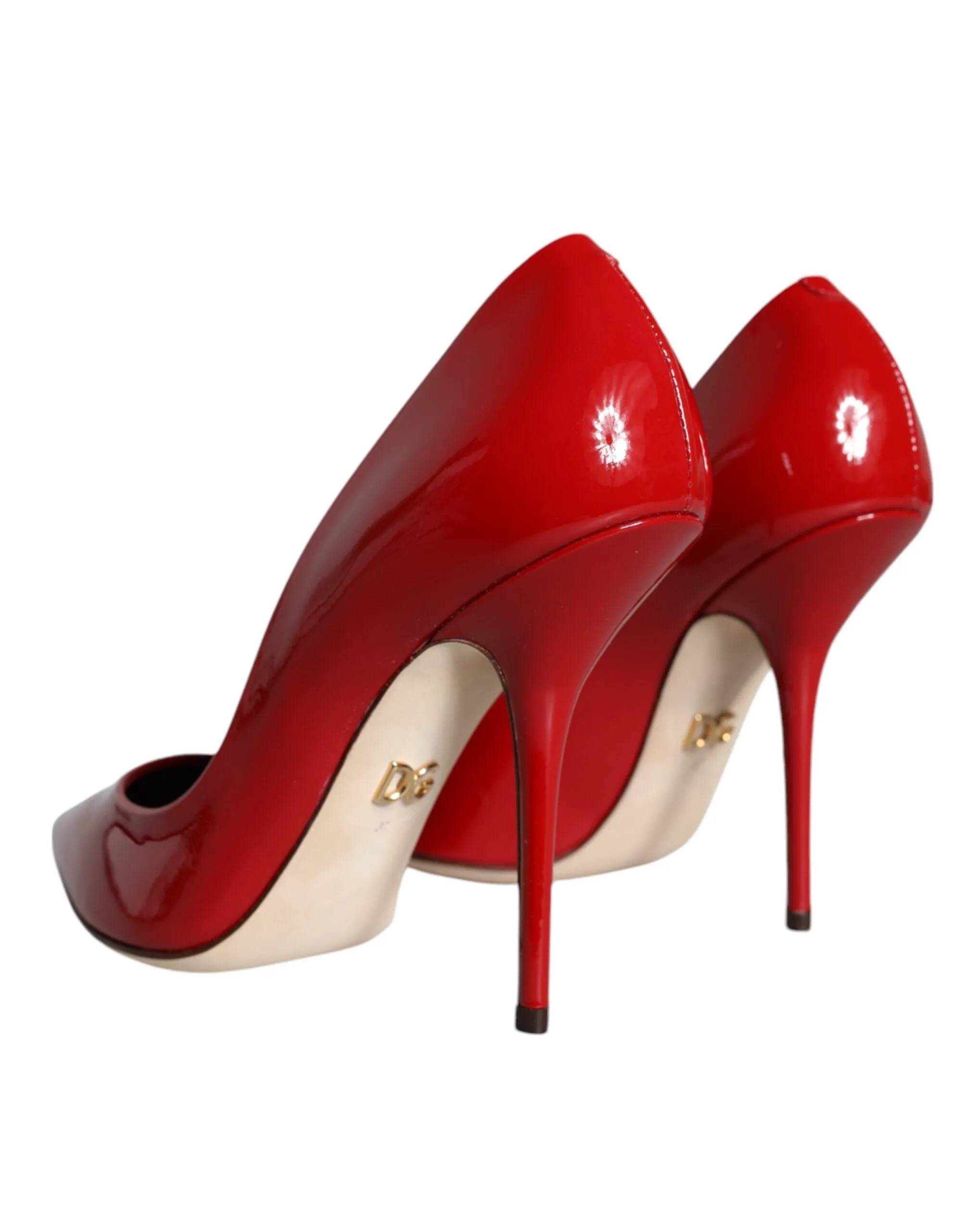 Red Patent Leather High Heels Pumps Shoes sold by Louxly product image thumbnail 4