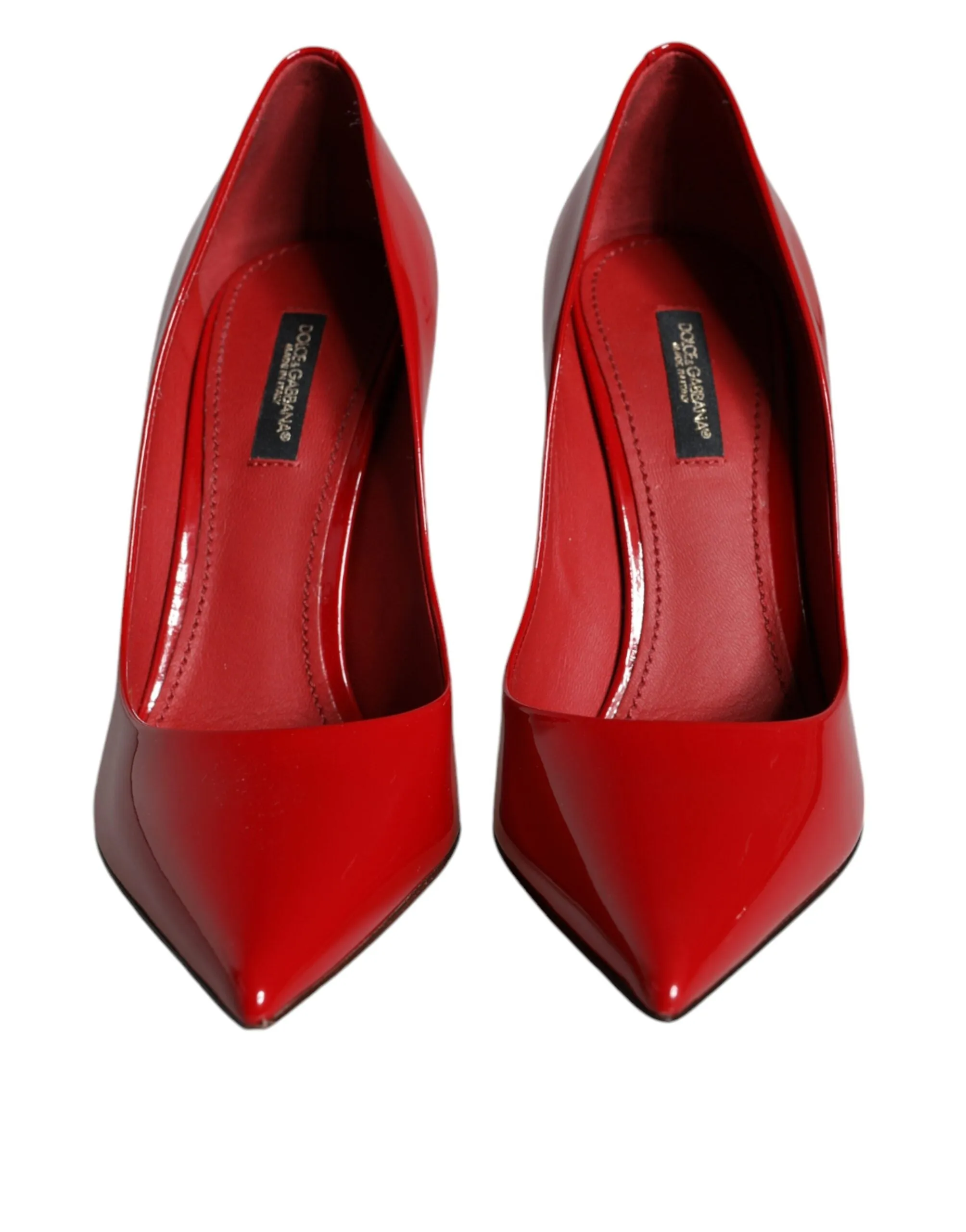 Red Patent Leather High Heels Pumps Shoes sold by Louxly product image thumbnail 2
