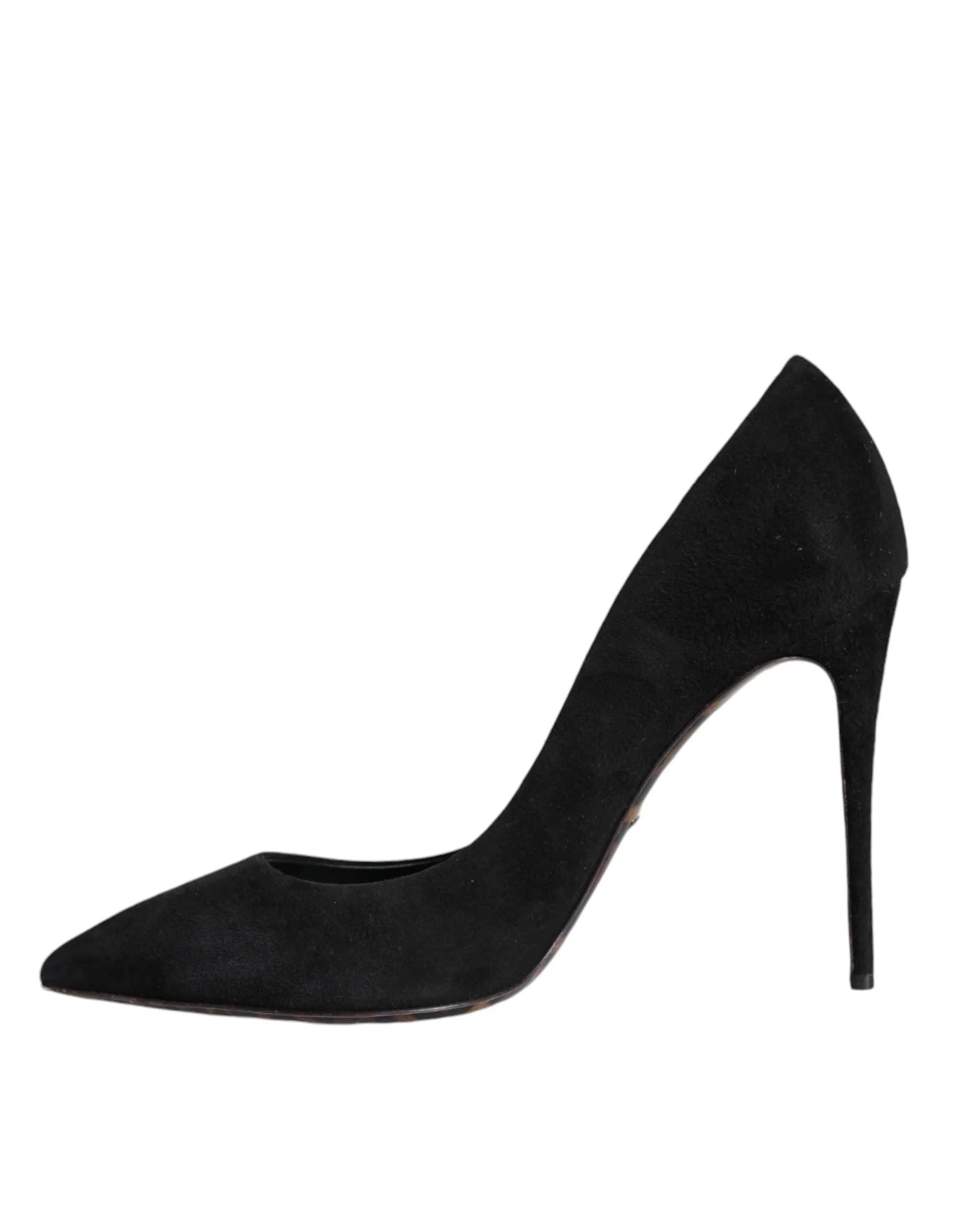 Black Suede Leather High Heels Pumps Shoes sold by Louxly product image thumbnail 5