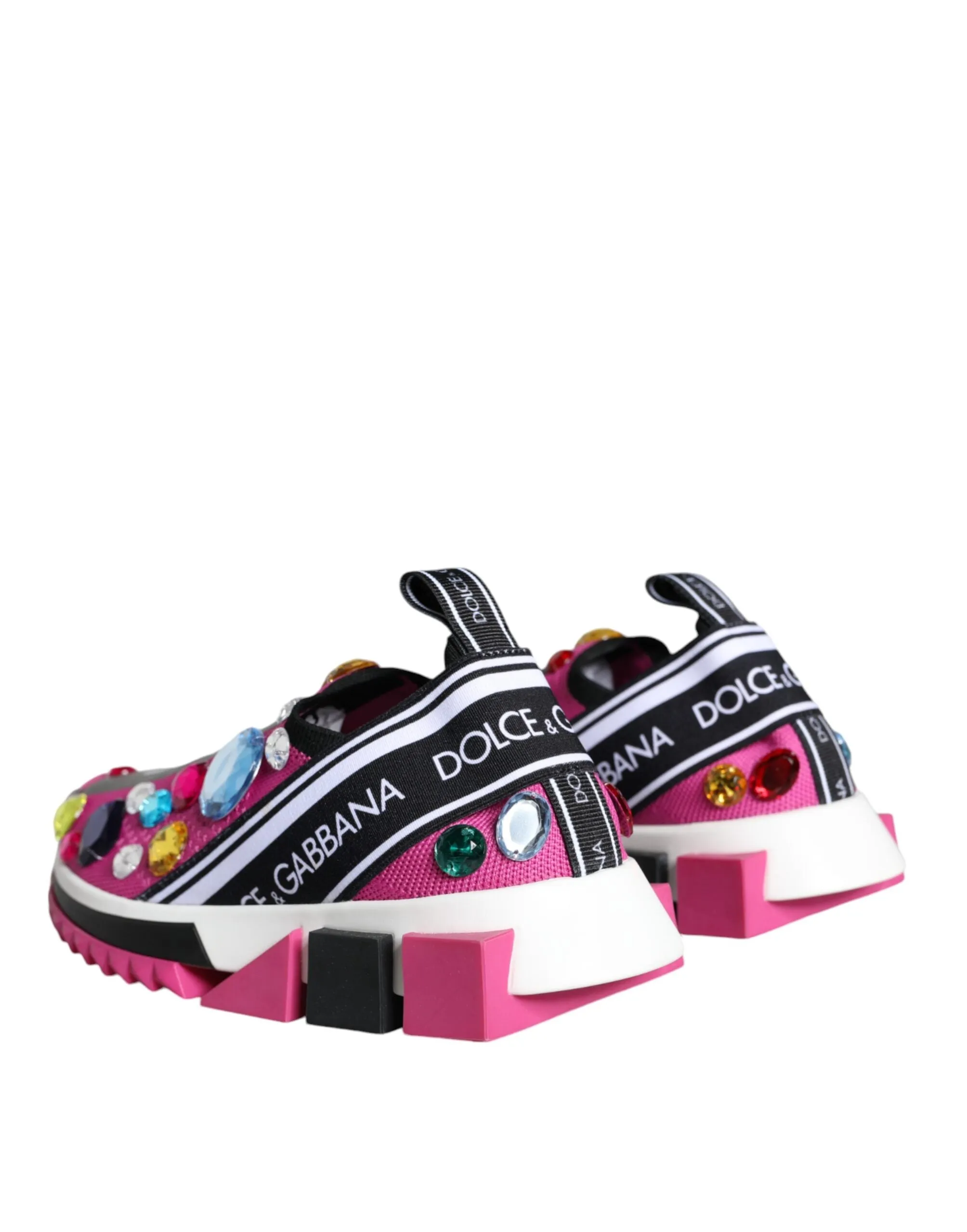 Pink Sorrento Crystals Low Top Sneakers Shoes sold by Louxly product image thumbnail 4