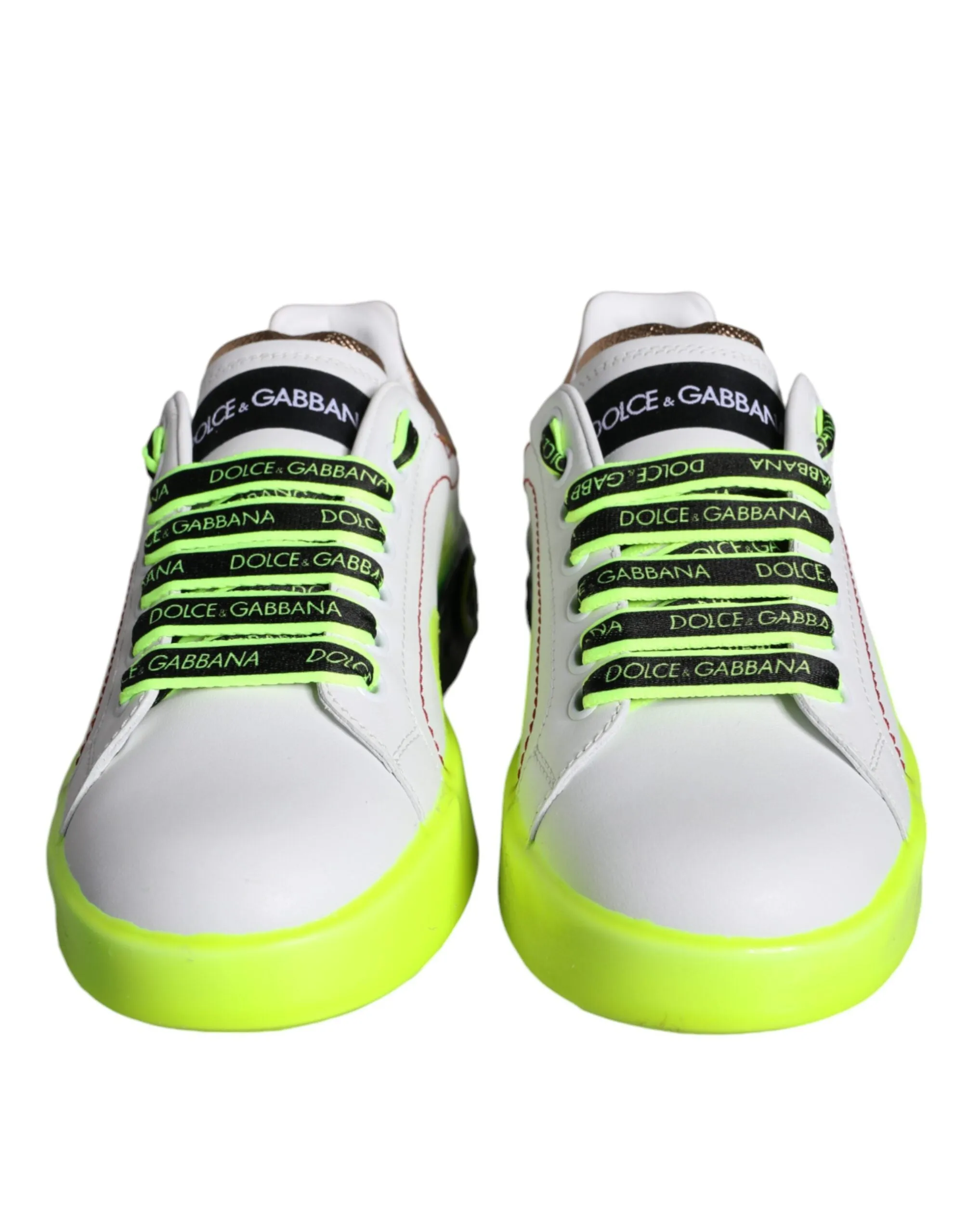 White Leather Portofino Low Top Sneakers Shoes sold by Louxly product image thumbnail 2