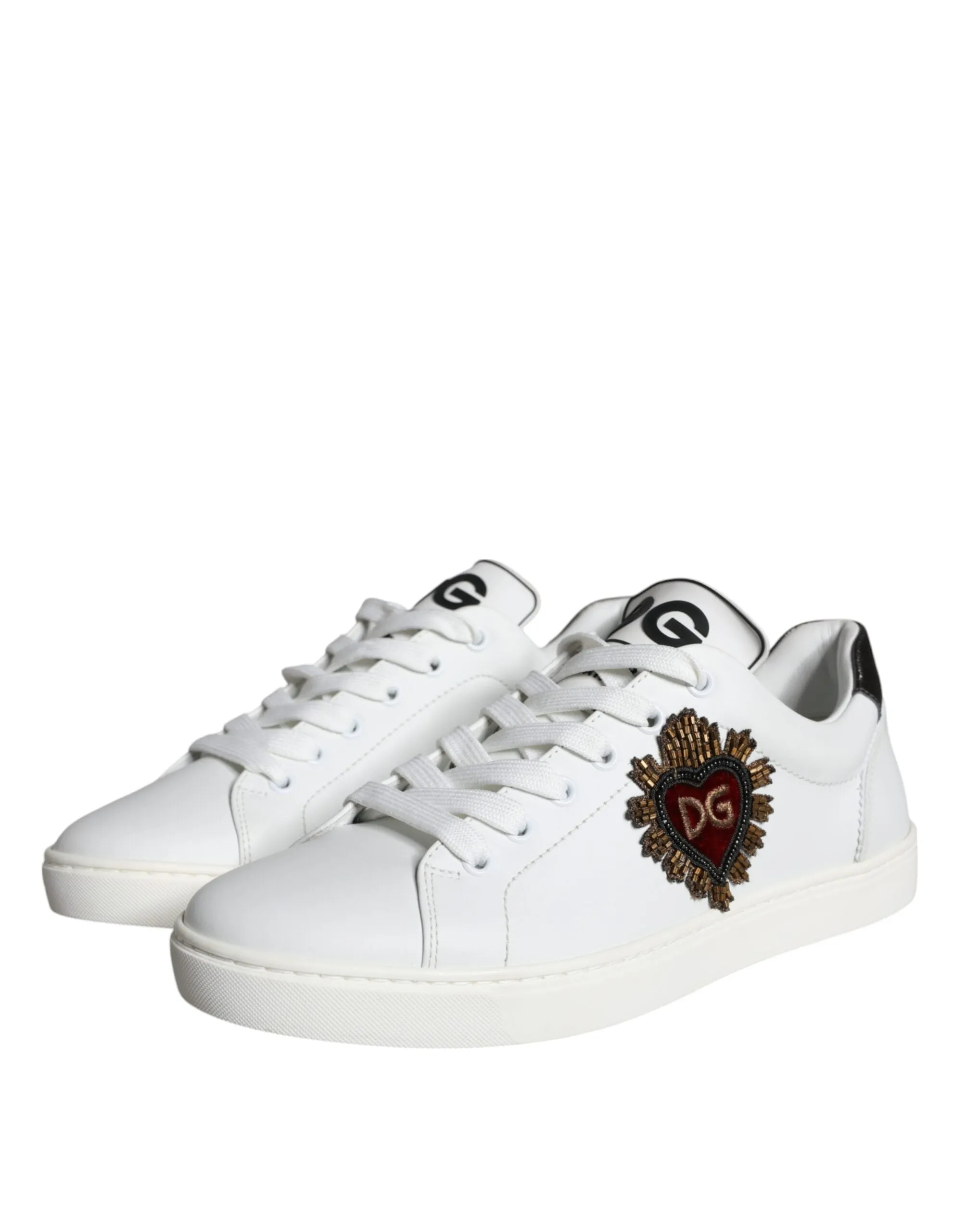 White Portofino Sacred Heart Sneakers Shoes sold by Louxly product image thumbnail 3