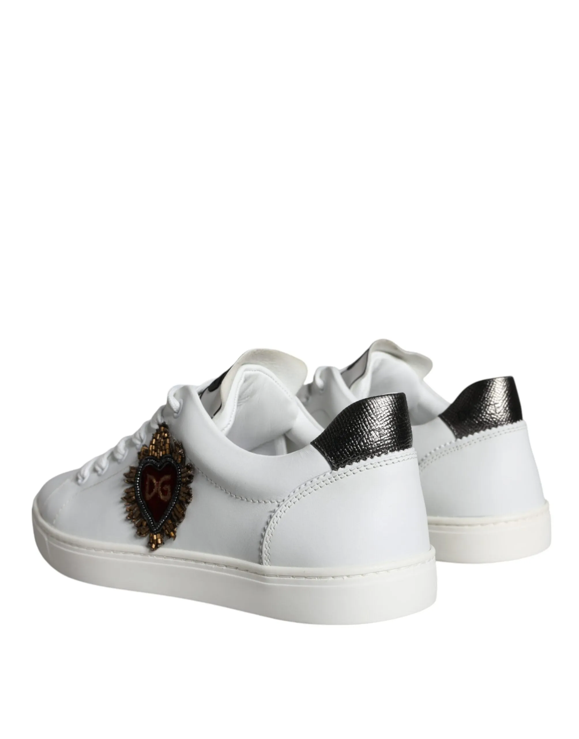 White Portofino Sacred Heart Sneakers Shoes sold by Louxly product image thumbnail 4