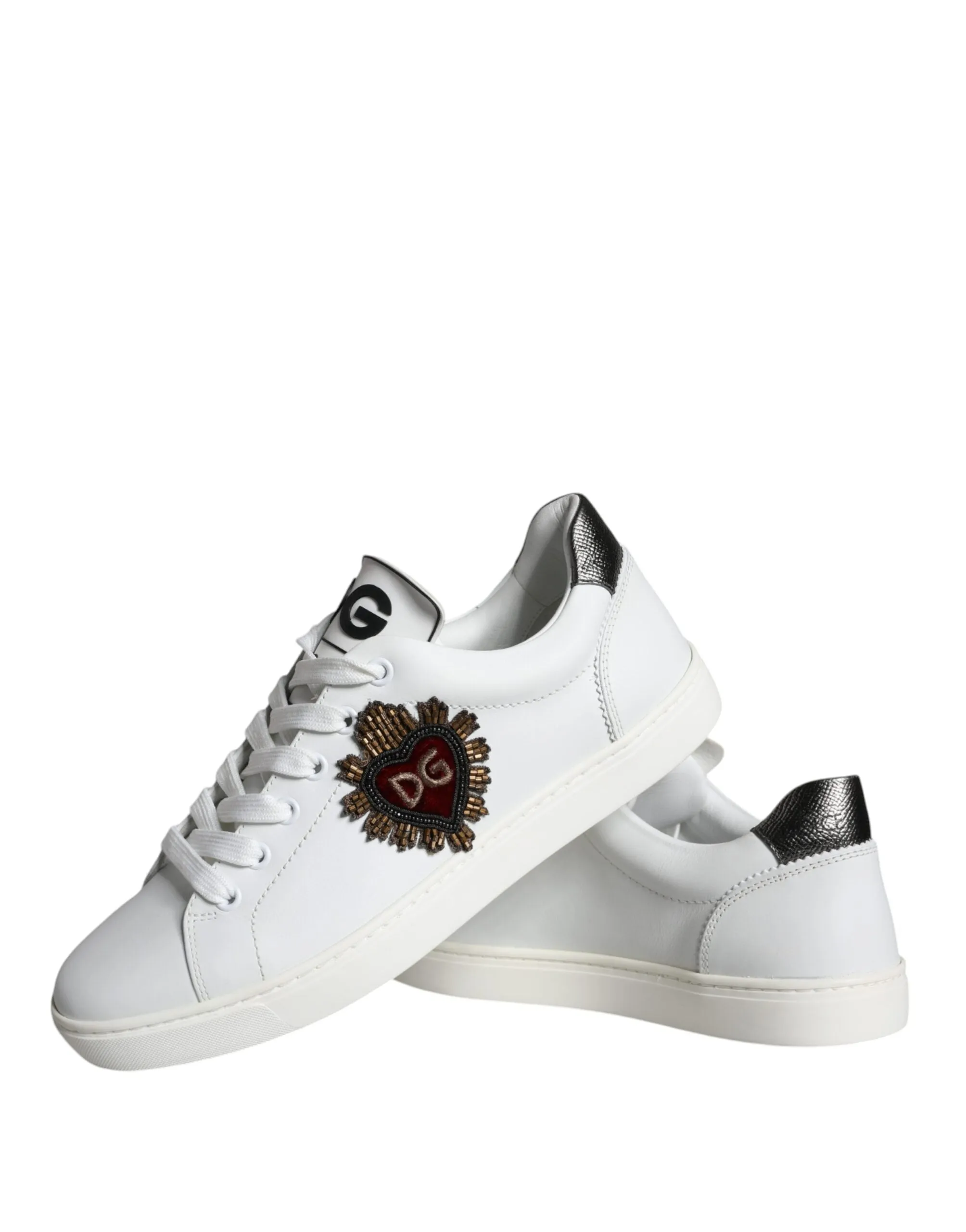 White Portofino Sacred Heart Sneakers Shoes sold by Louxly product image thumbnail 5