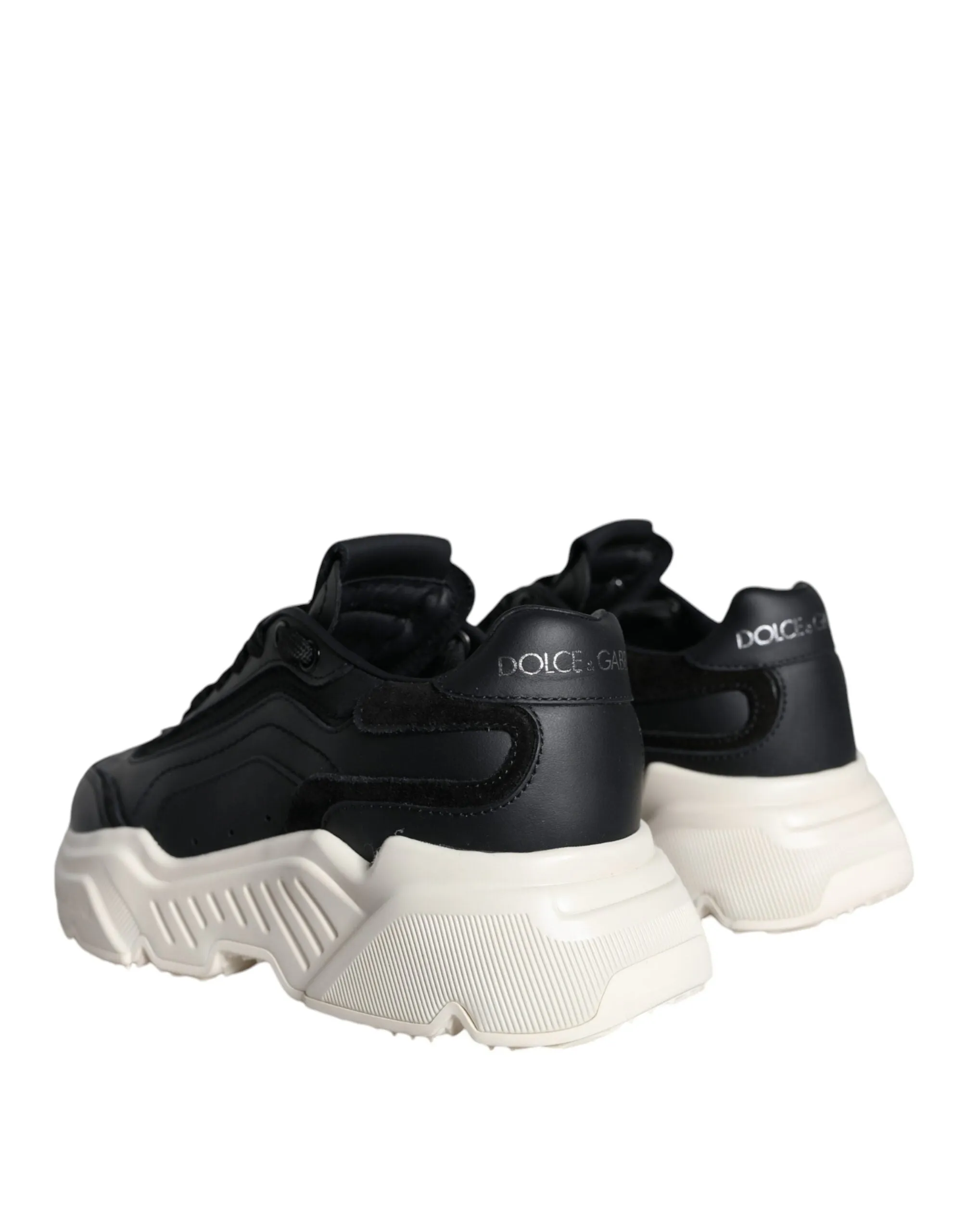 Black White DAYMASTER Leather Sneakers Shoes sold by Louxly product image thumbnail 4