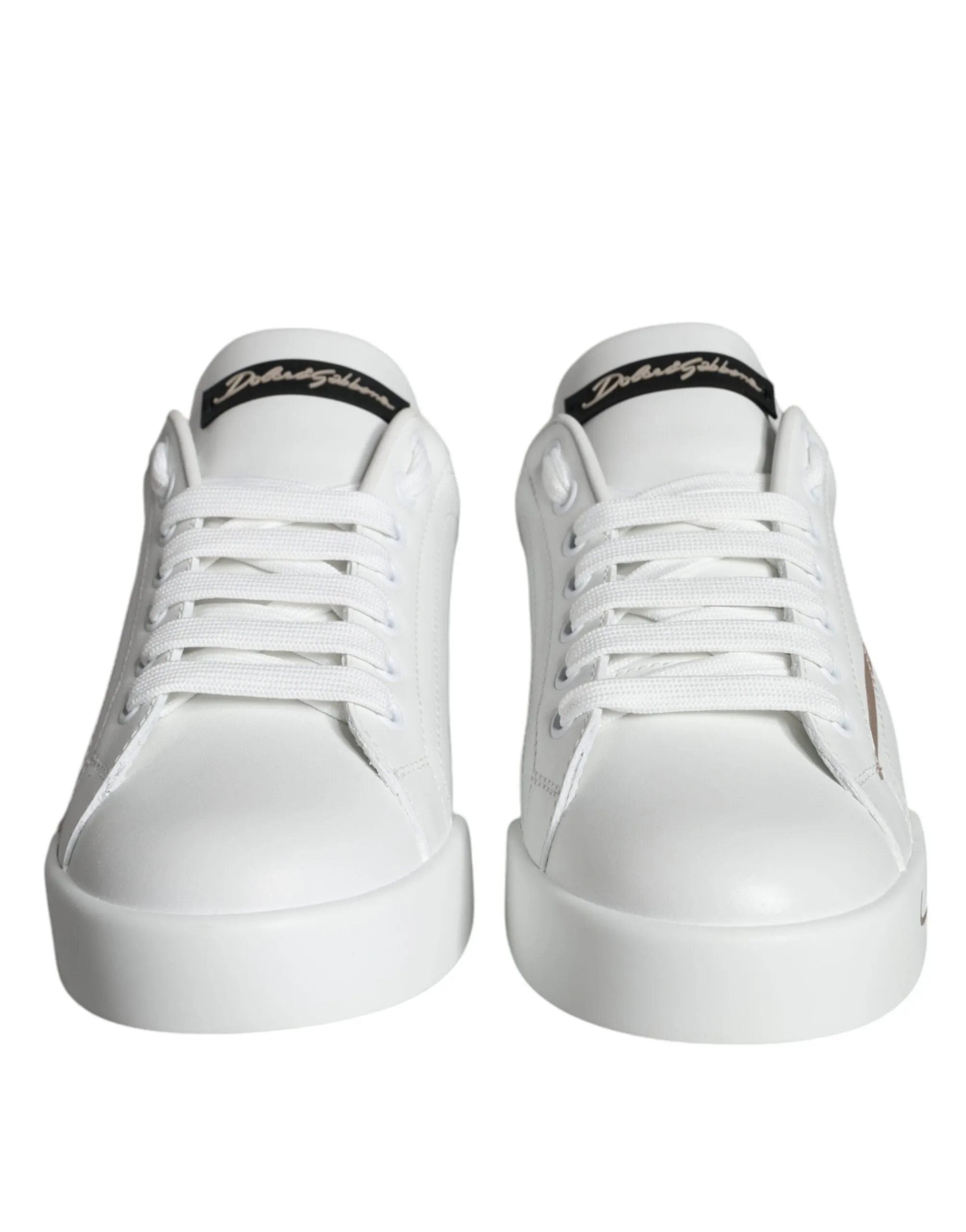 White Black Portofino Low Top Sneakers Shoes sold by Louxly product image thumbnail 2