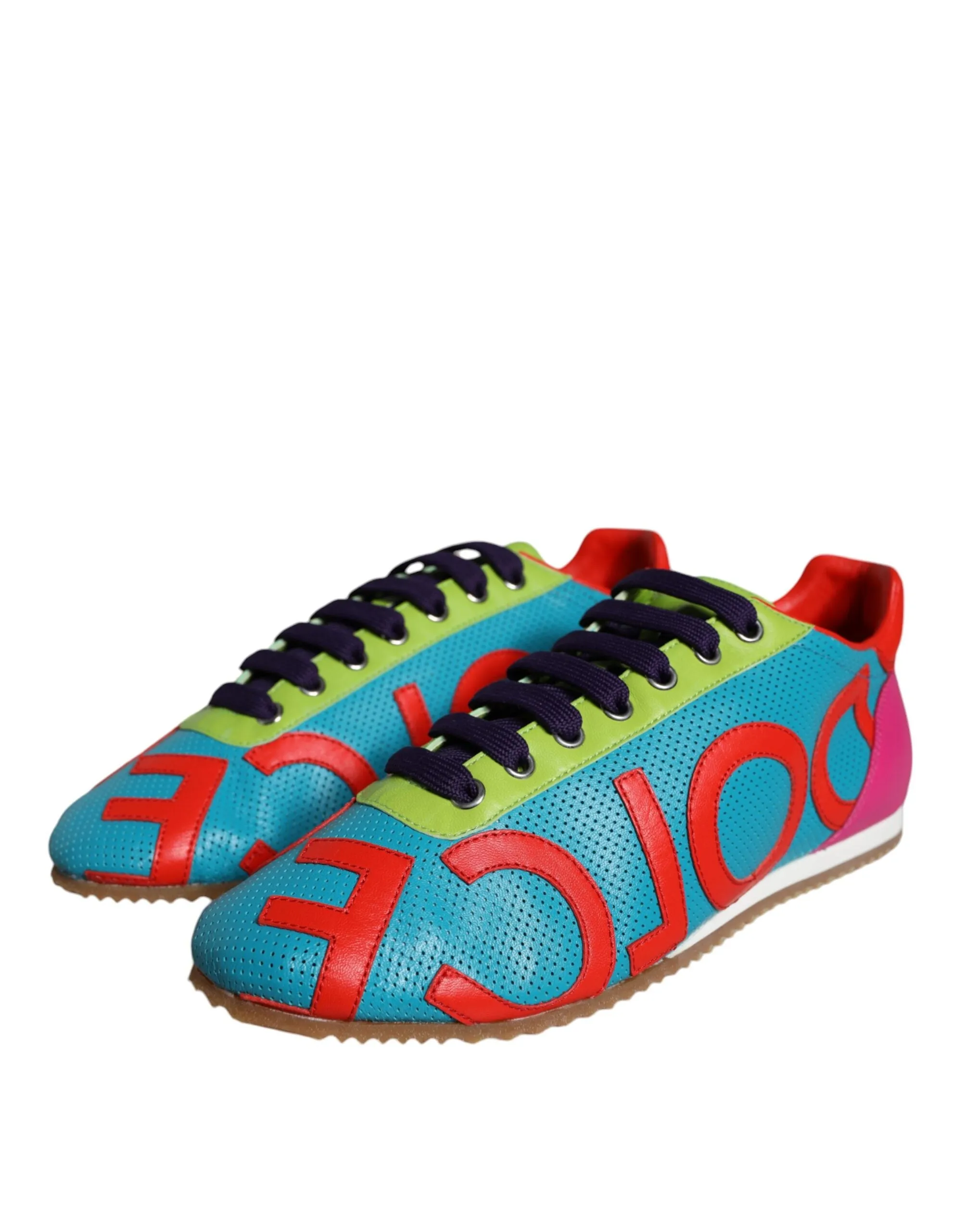 Multicolor Leather Logo Casual Sneakers Shoes sold by Louxly product image thumbnail 3