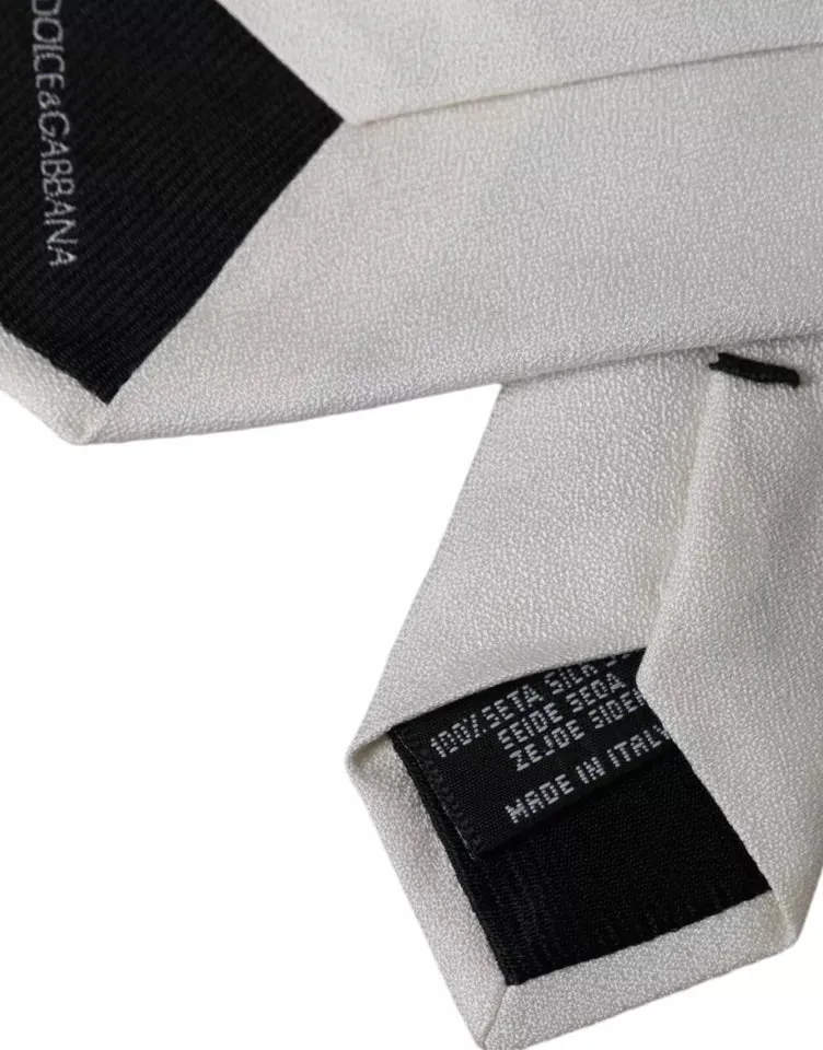 White Silk Classic Adjustable Men Tie sold by Louxly product image thumbnail 4