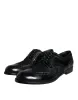 Black Leather Floral Lace Dress Formal Shoes sold by Louxly