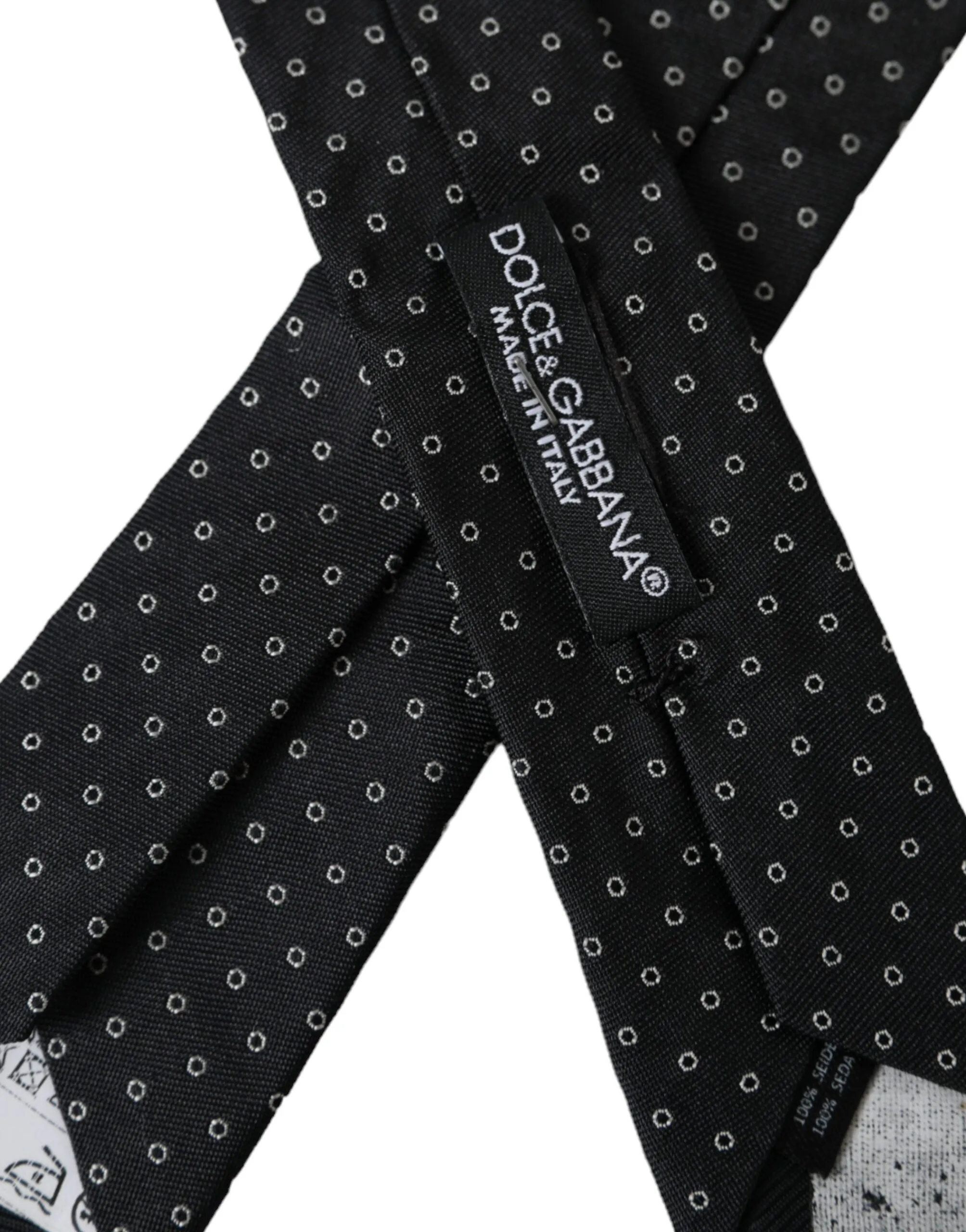 Black Circle Fantasy Adjustable Necktie Men Tie sold by Louxly product image thumbnail 4