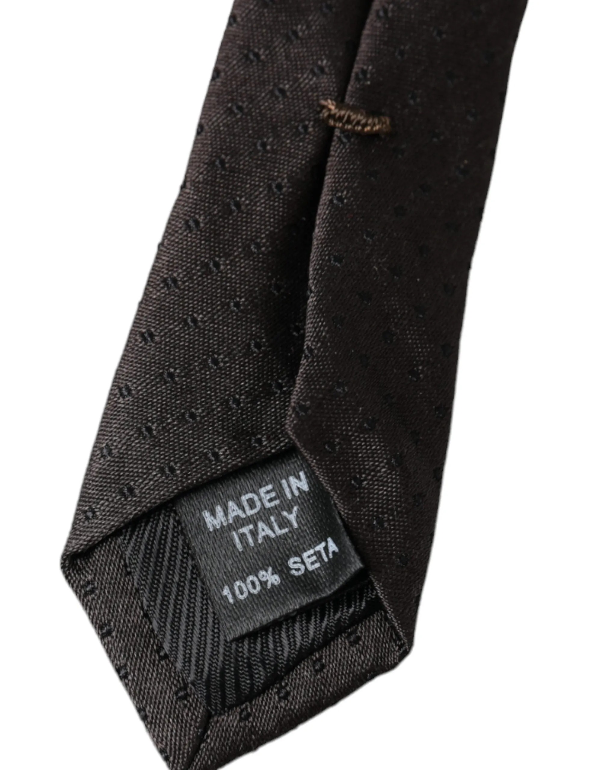 Black Patterned Silk Adjustable Men Tie sold by Louxly product image thumbnail 4