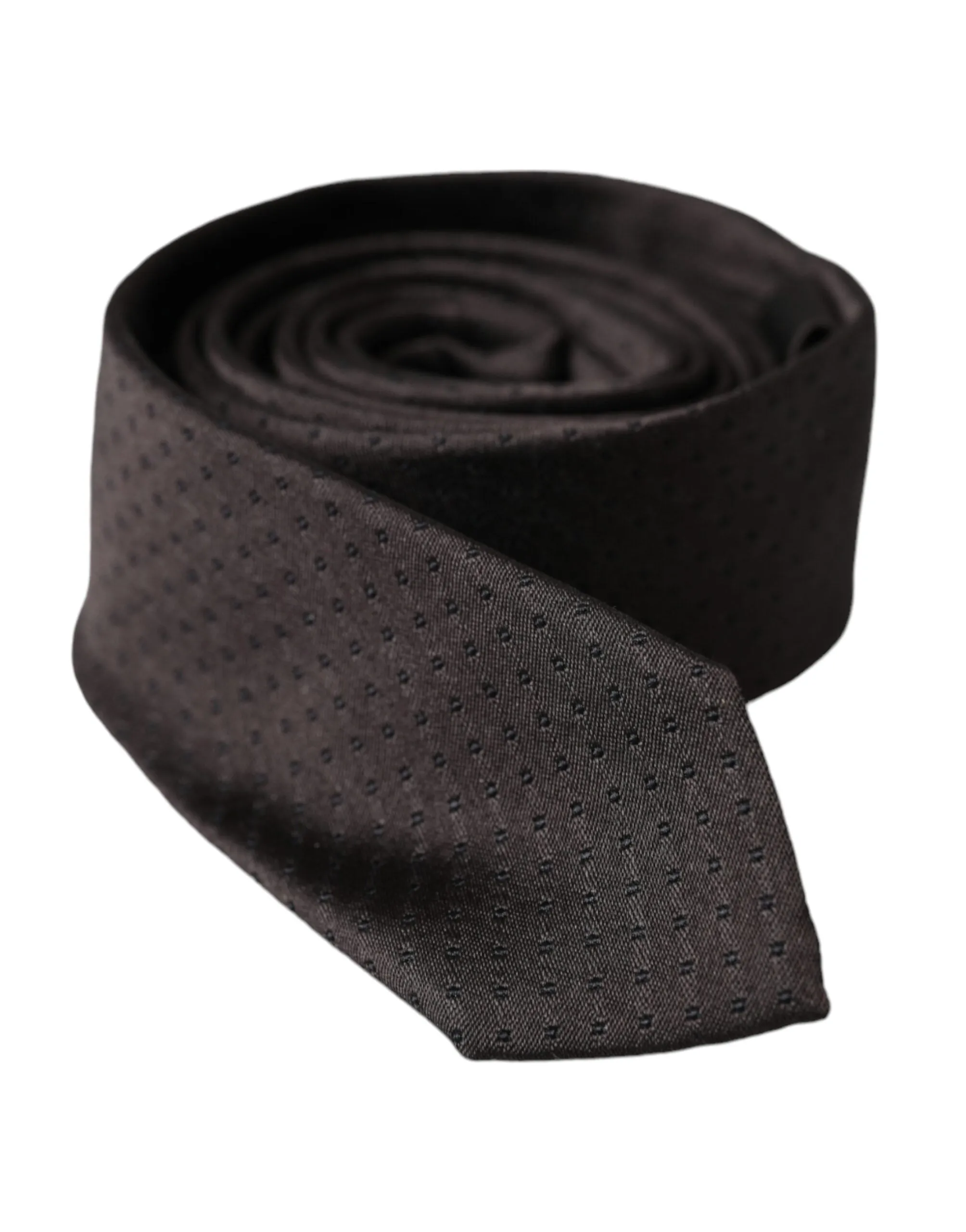 Black Patterned Silk Adjustable Men Tie sold by Louxly