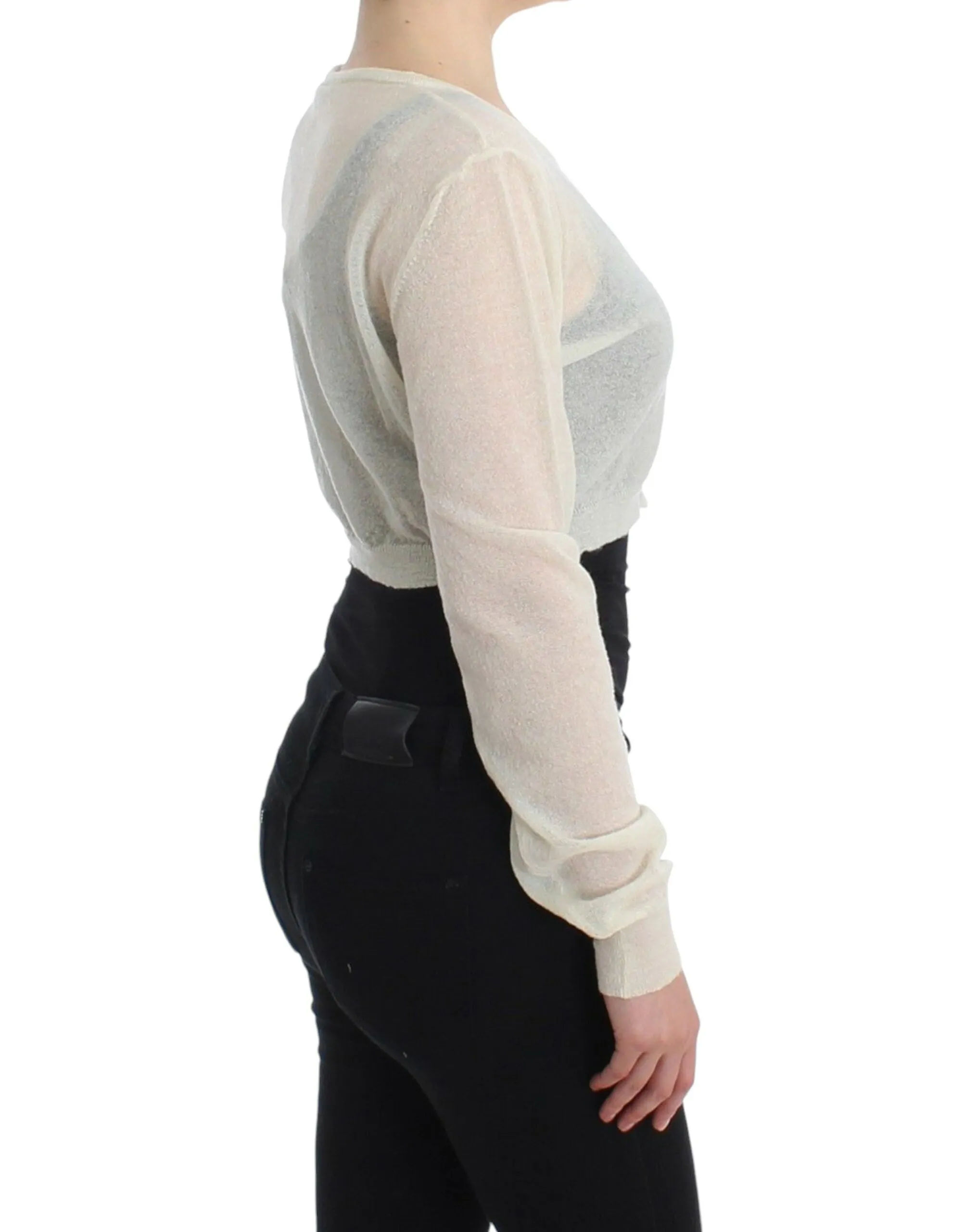 Chic Cropped Alpaca Blend Sweater sold by Louxly product image thumbnail 4