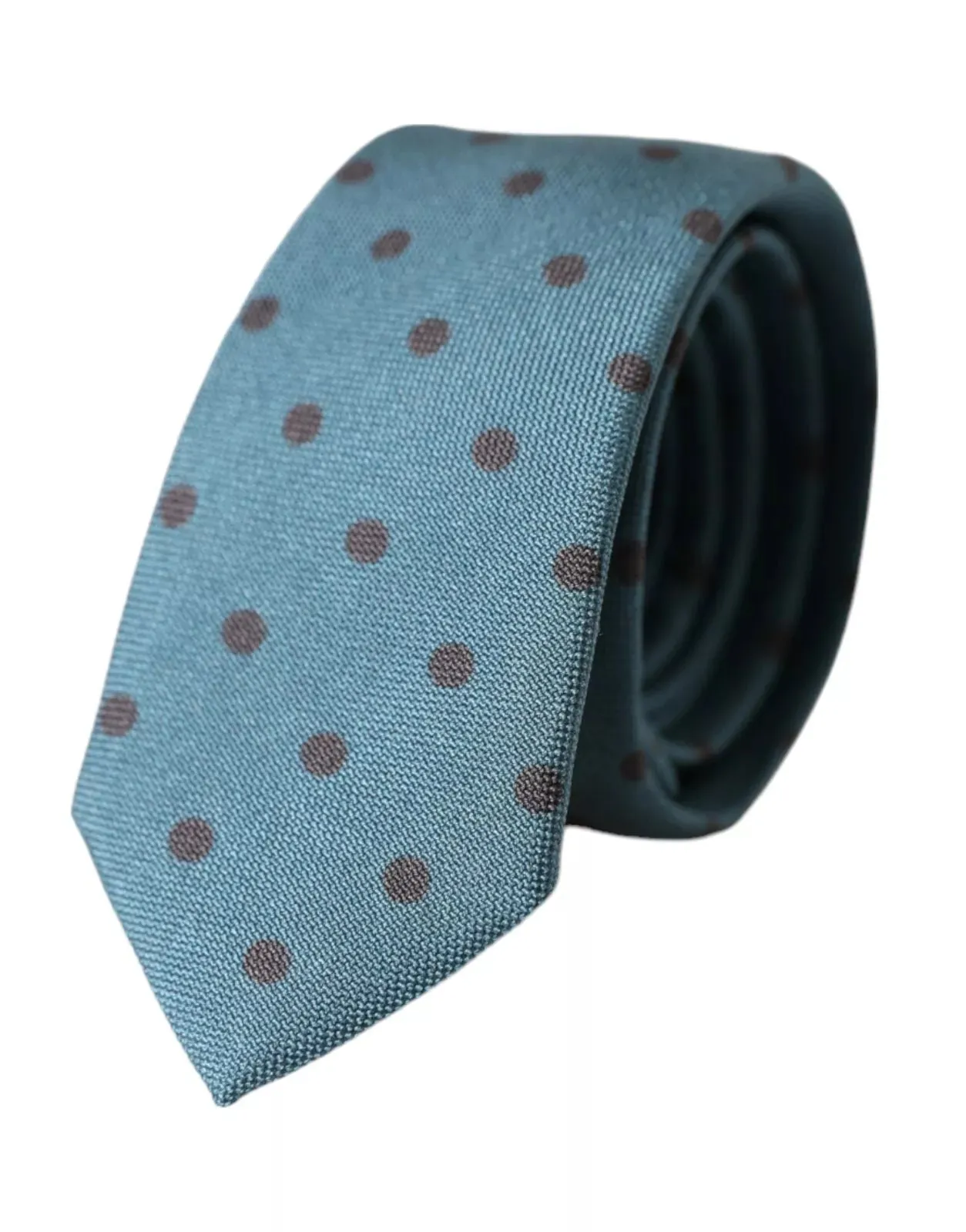 Green Black Polka Dot Silk Adjustable Men Tie sold by Louxly