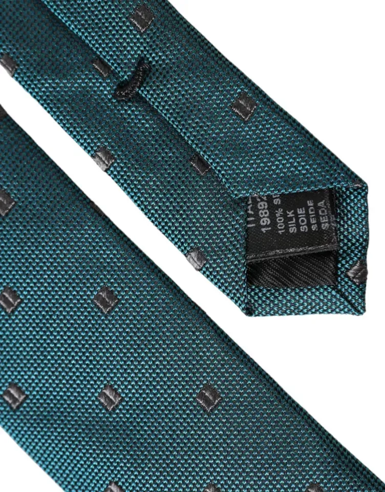 Green Patterned Silk Adjustable Men Tie sold by Louxly product image thumbnail 2