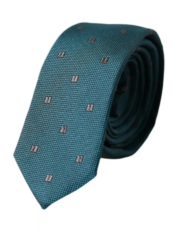 Green Patterned Silk Adjustable Men Tie sold by Louxly