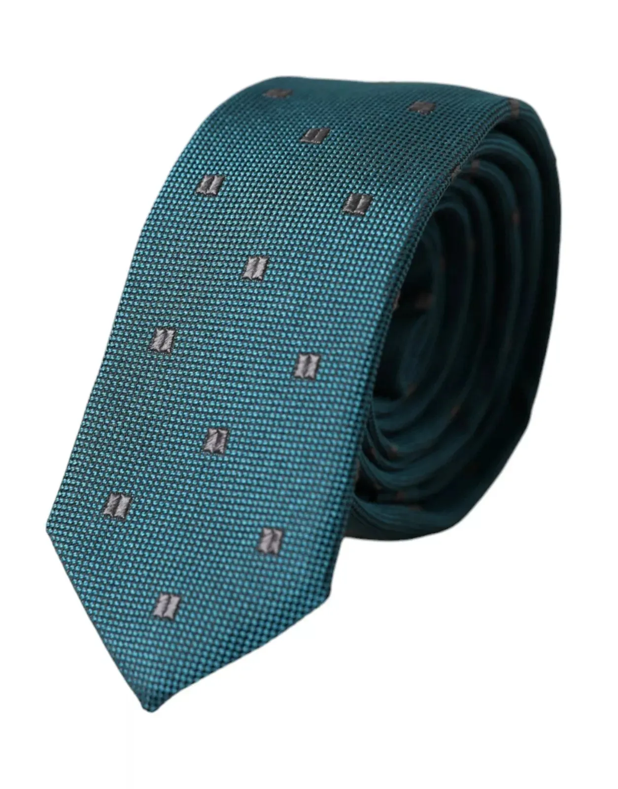 Green Patterned Silk Adjustable Men Tie sold by Louxly