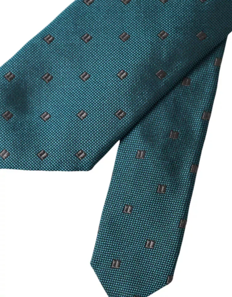 Green Patterned Silk Adjustable Men Tie sold by Louxly product image thumbnail 4