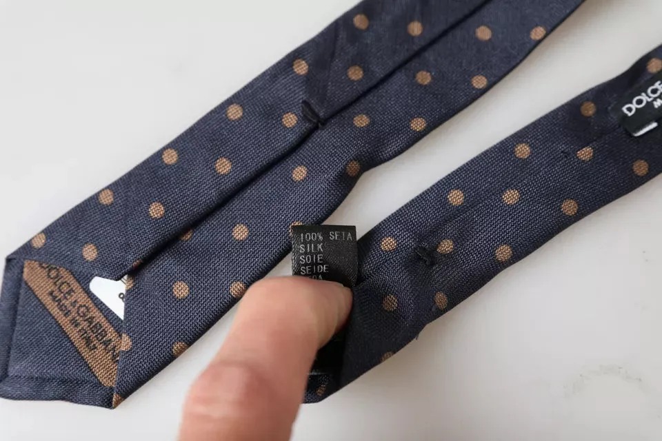 Black Dotted Fantasy Silk Adjustable Men Tie sold by Louxly product image thumbnail 5