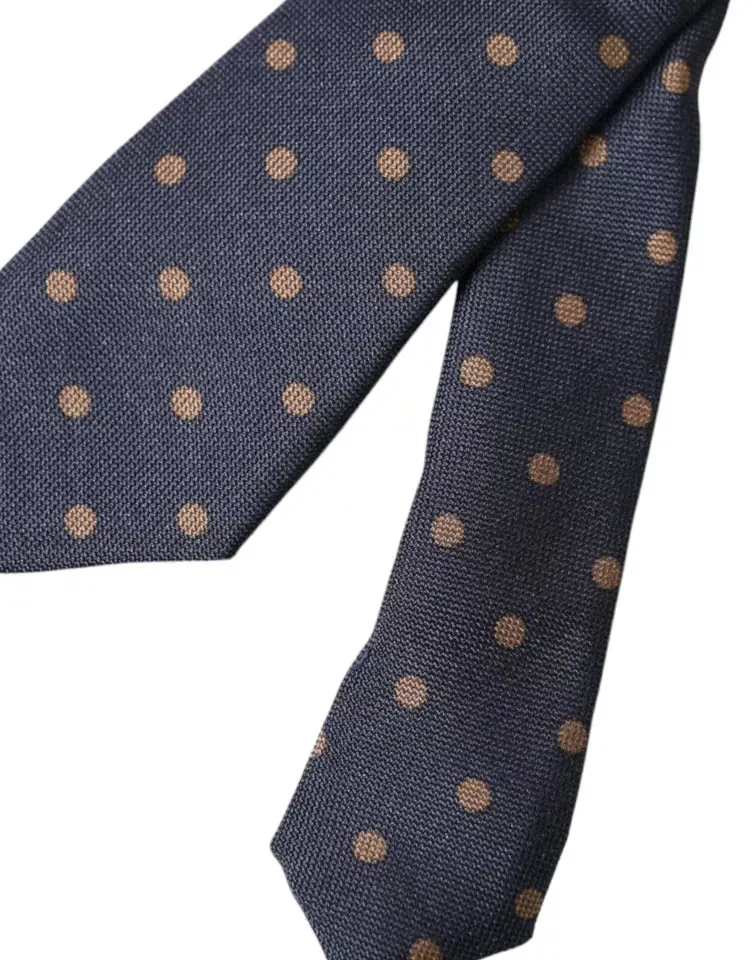 Black Dotted Fantasy Silk Adjustable Men Tie sold by Louxly product image thumbnail 3