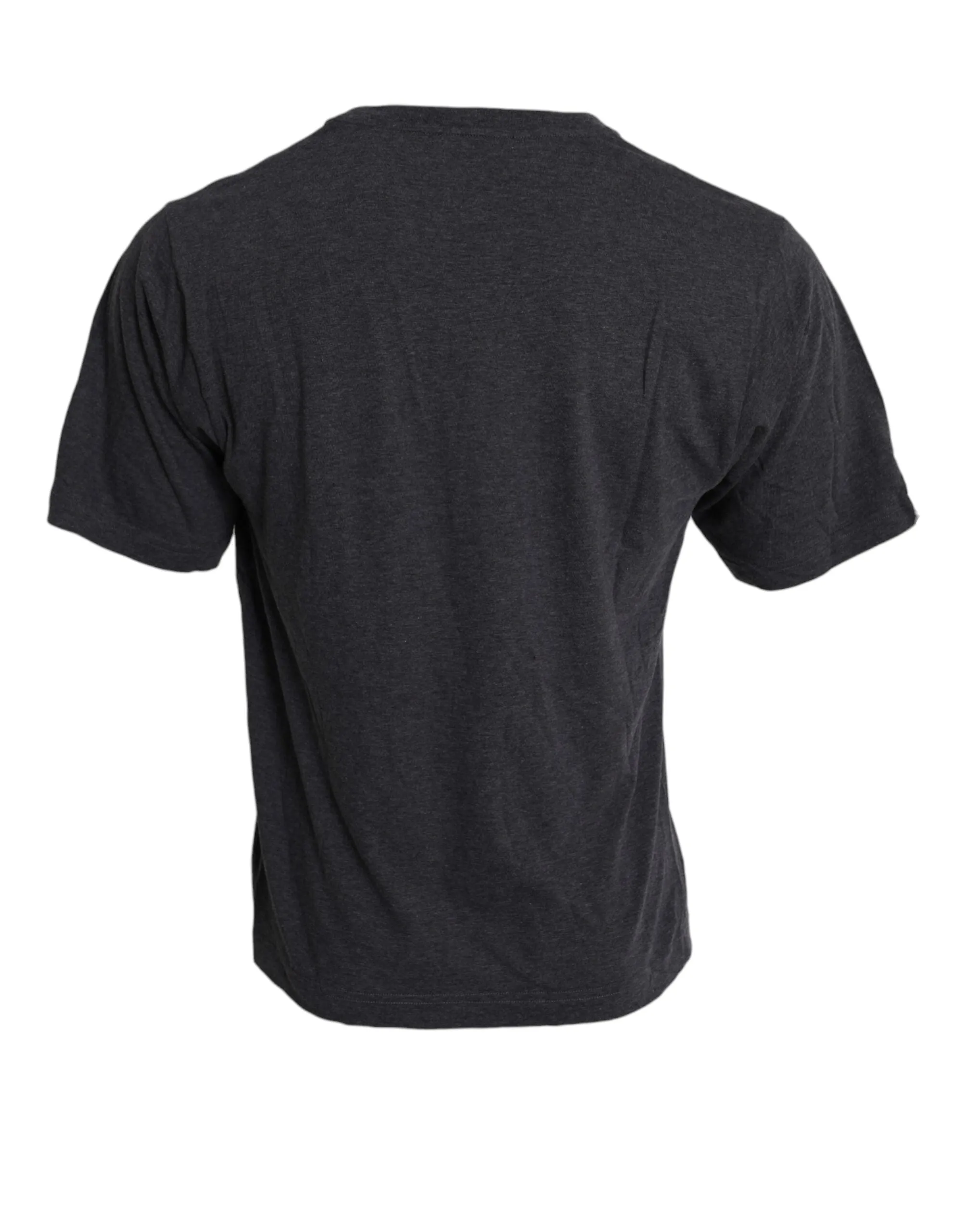 Gray Cotton Logo Short Sleeve T-shirt sold by Louxly product image thumbnail 3