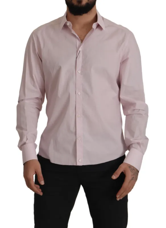 Elegant Slim Fit Cotton Dress Shirt sold by Louxly