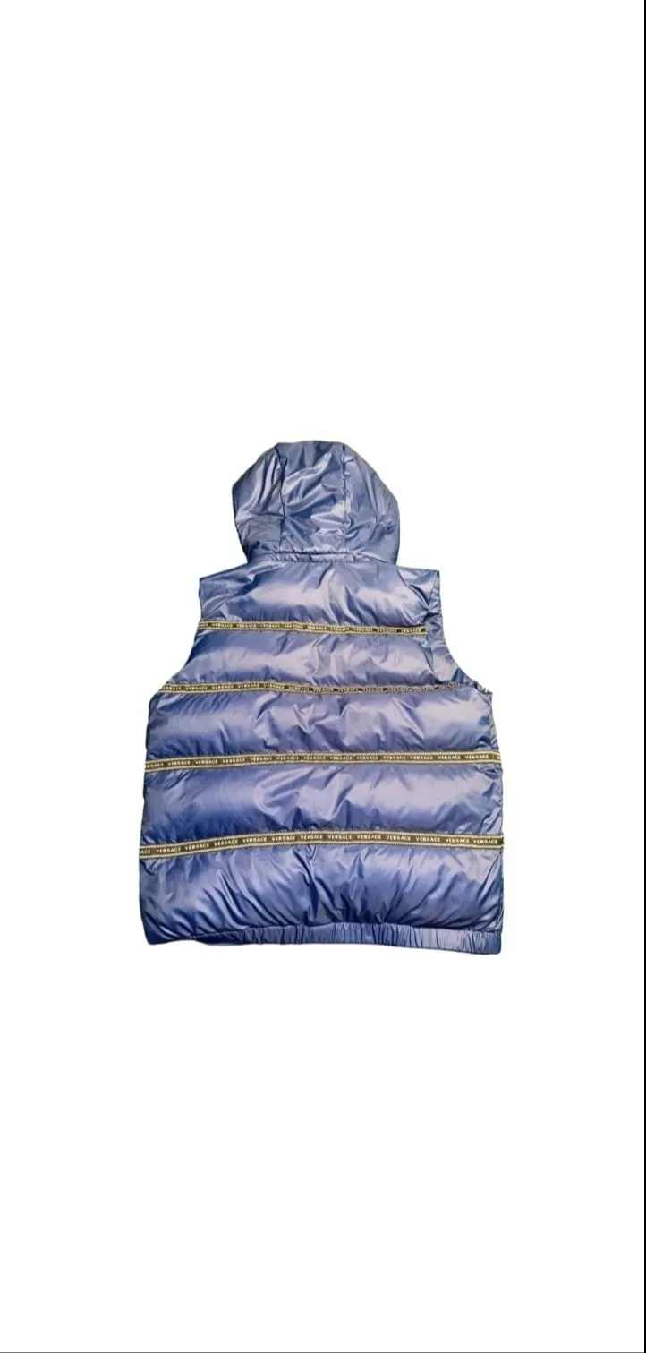 Elegant Black Logo Band Vest with Detachable Hood sold by Louxly product image thumbnail 3