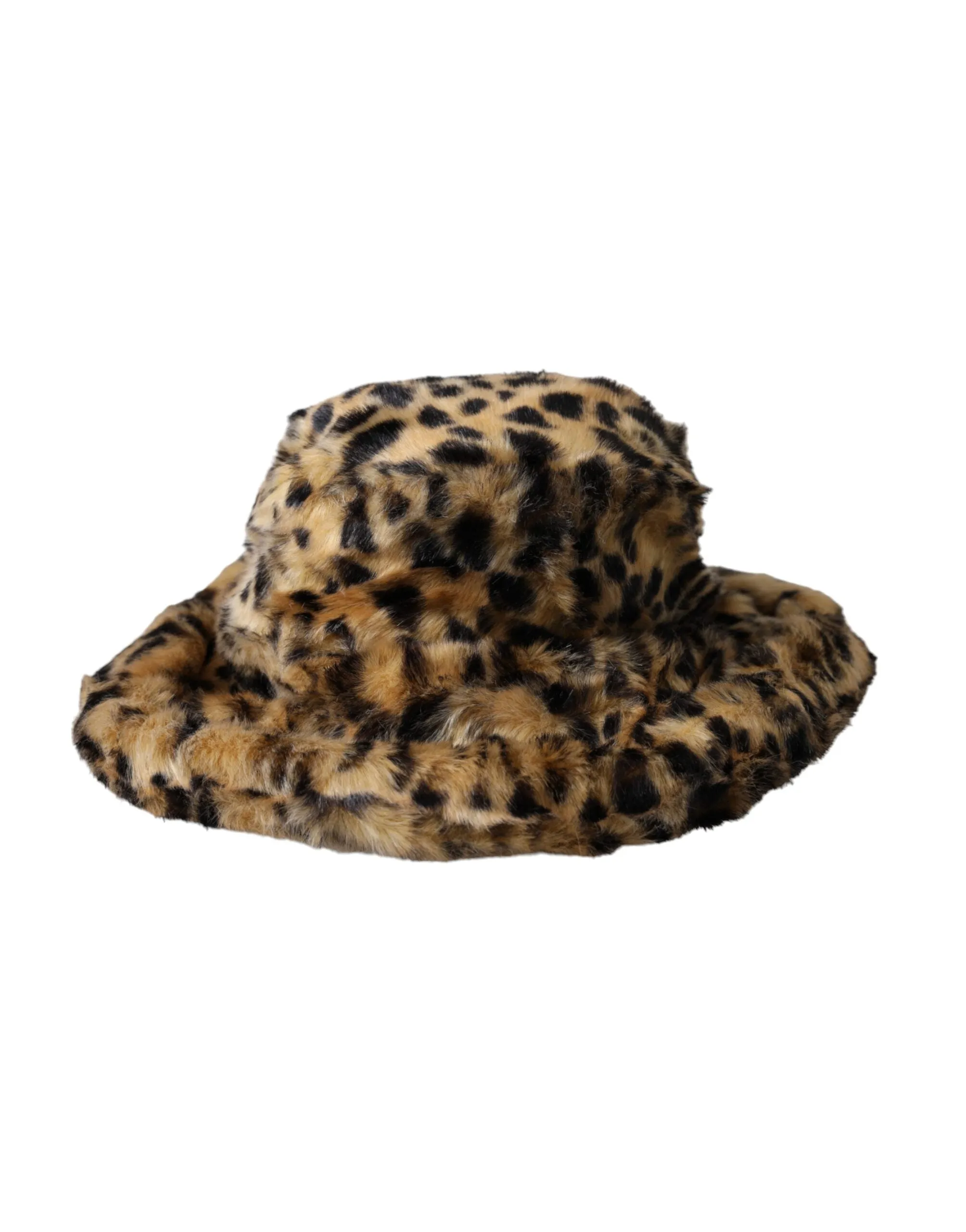 Brown Leopard Fur Women Bucket Hat sold by Louxly product image thumbnail 3