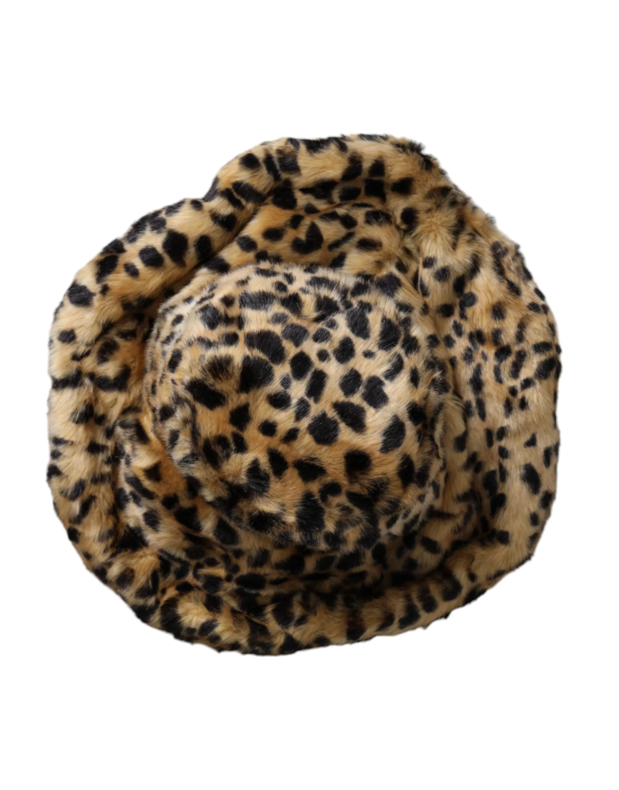 Brown Leopard Fur Women Bucket Hat sold by Louxly product image thumbnail 4