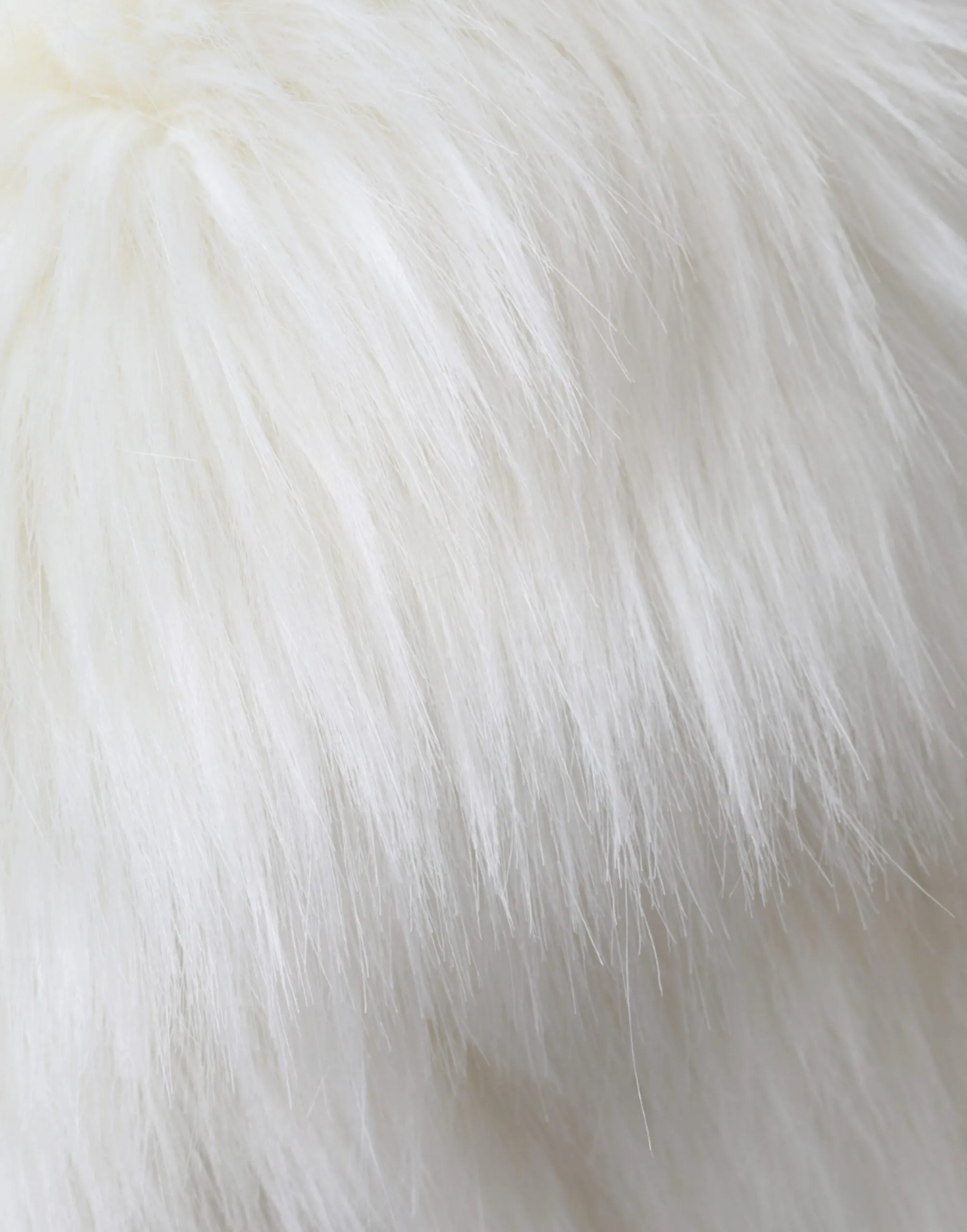 White Acrylic Fur Womens Bucket Hat sold by Louxly product image thumbnail 4