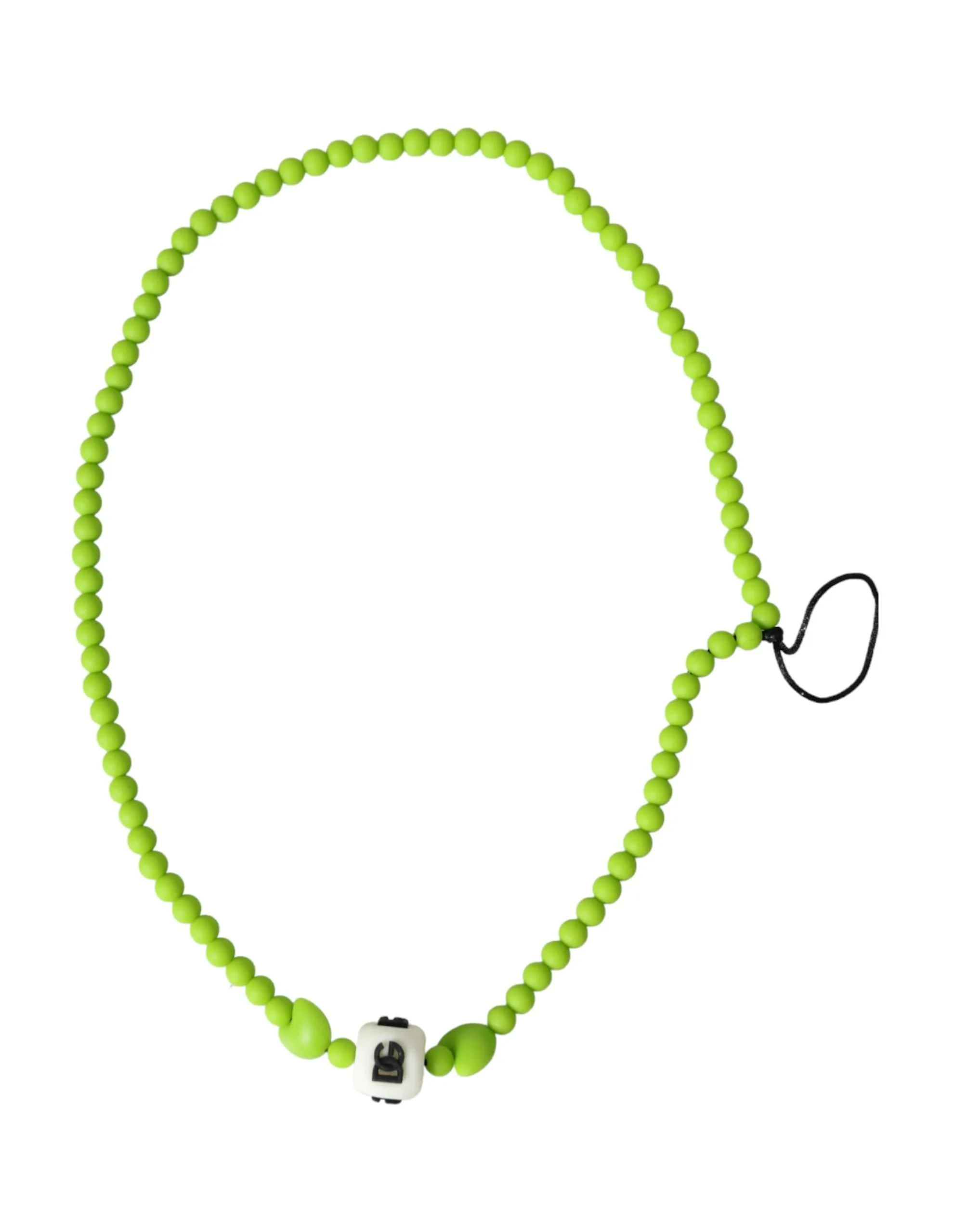 Green Beaded Chain DG Logo Charm Necklace sold by Louxly product image thumbnail 2