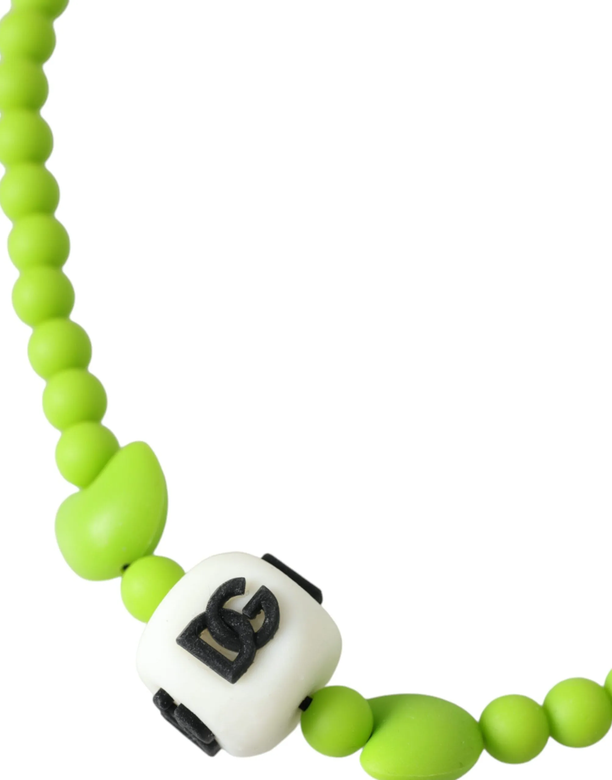 Green Beaded Chain DG Logo Charm Necklace sold by Louxly product image thumbnail 3
