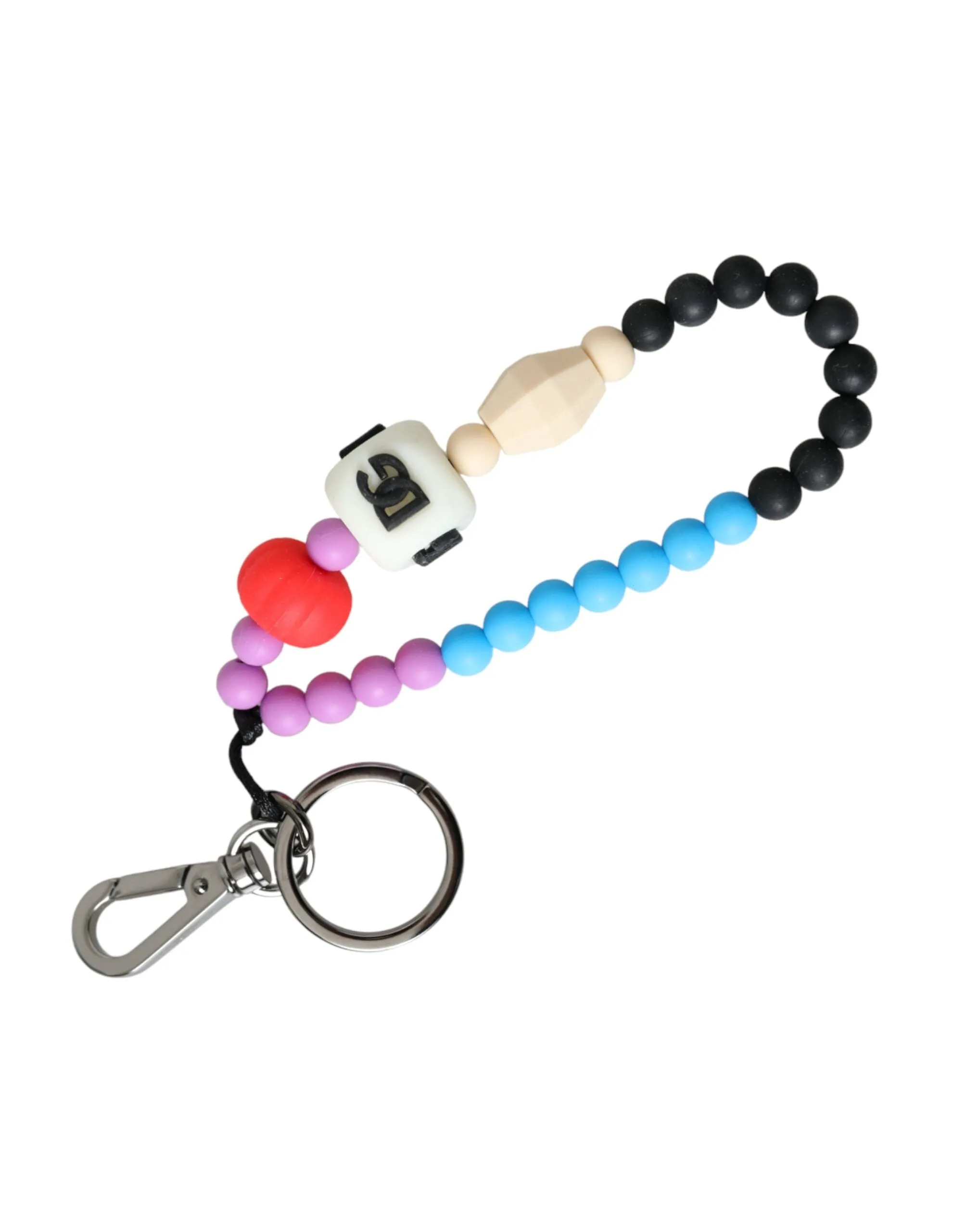 Multicolor Beaded DG Charm Accessory Keychain Keyring sold by Louxly product image thumbnail 3