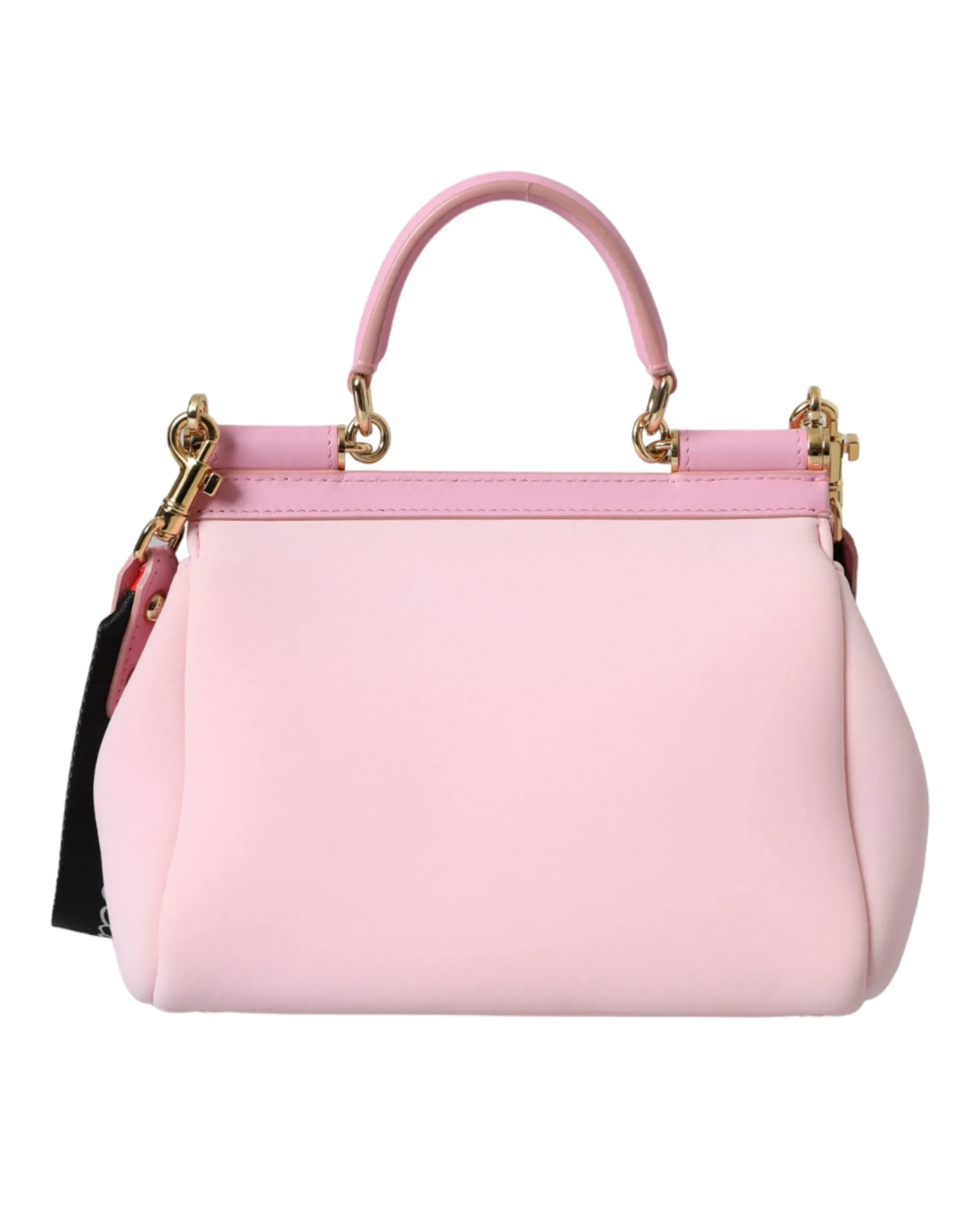 Pink SICILY Neoprene Top Handle Shoulder Satchel Bag sold by Louxly product image thumbnail 4