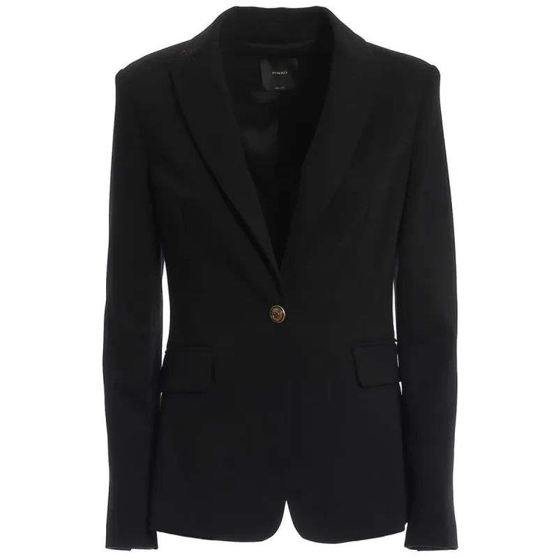 Black Viscose Suits & Blazer sold by Louxly